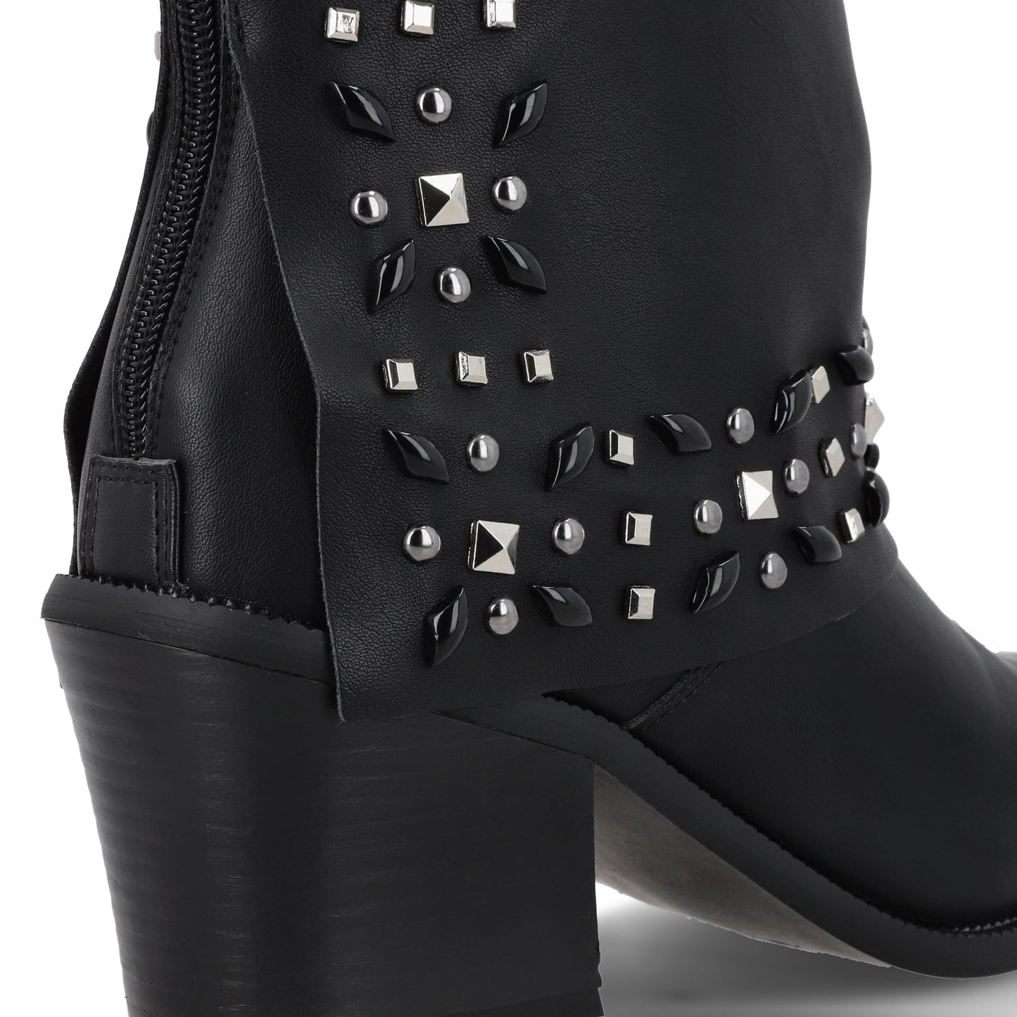 Botin Taco Negro Mujer 33768 - Gotta Mexico