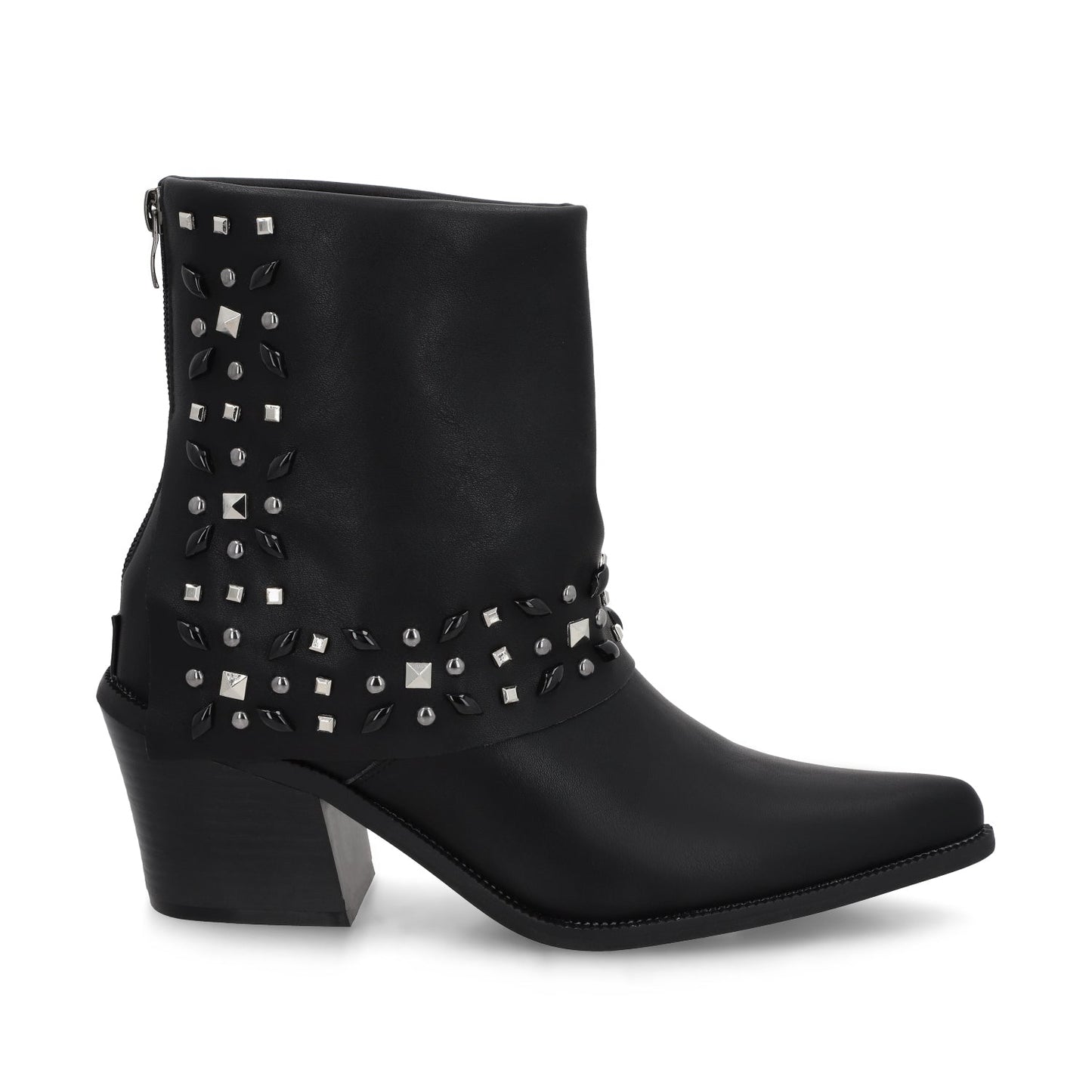 Botin Taco Negro Mujer 33768 - Gotta Mexico