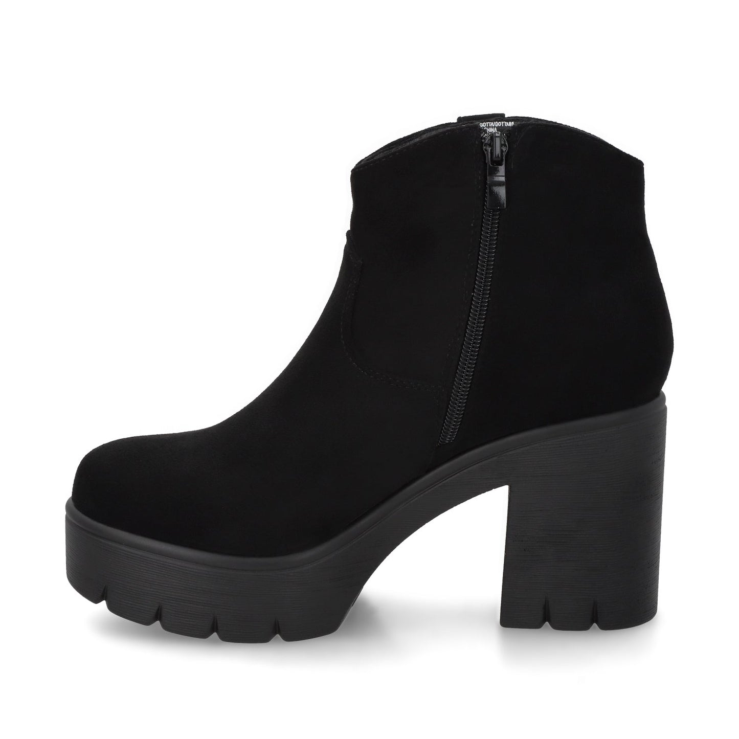 Botin Taco Negro Mujer 55311