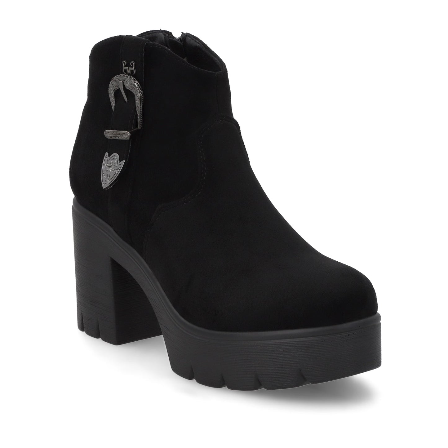 Botin Taco Negro Mujer 55311