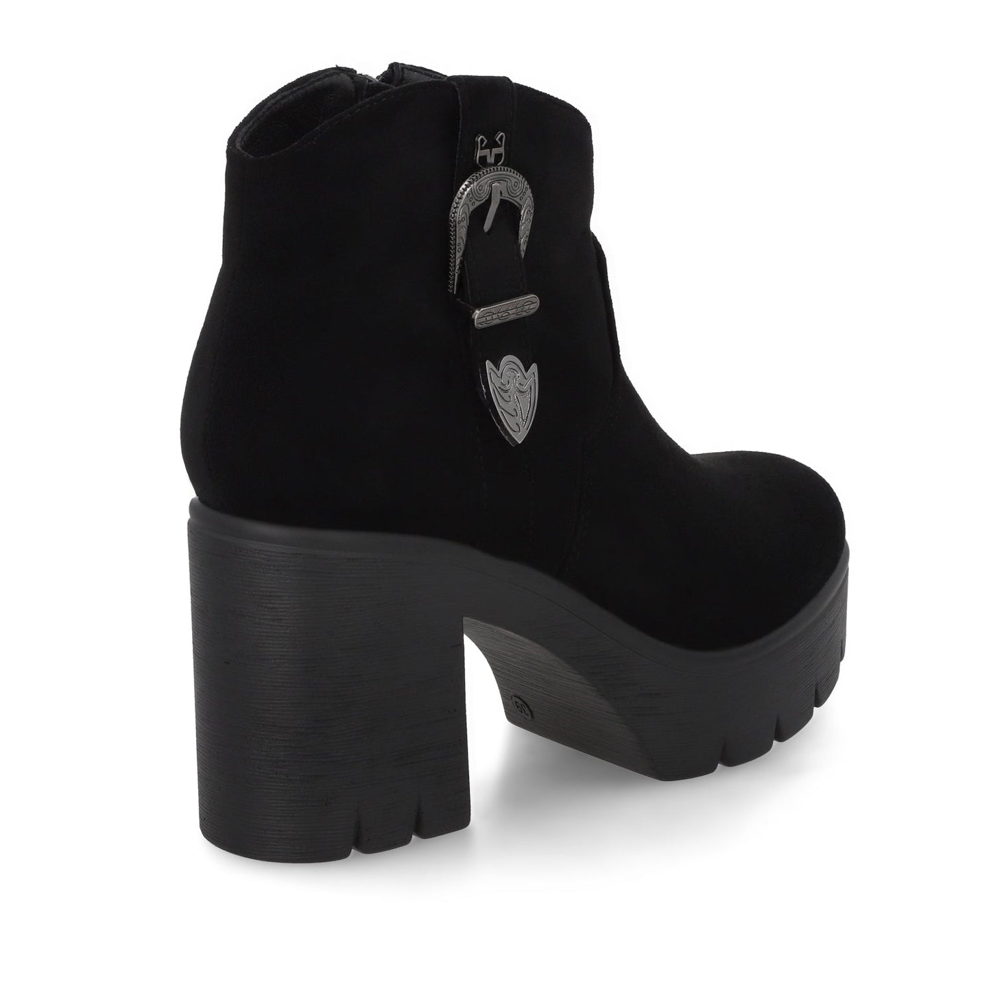 Botin Taco Negro Mujer 55311