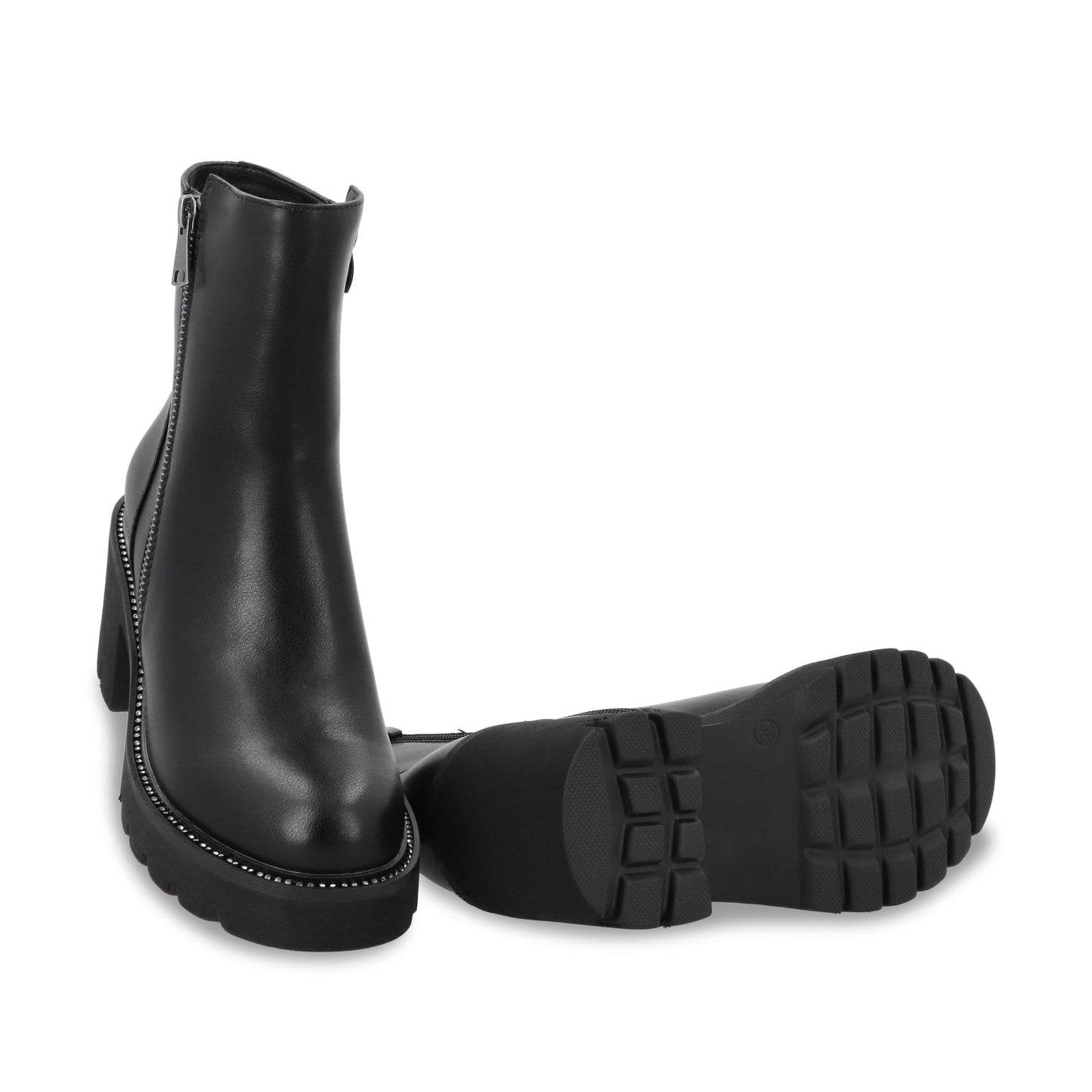 Botin Taco Negro Mujer 56020 - Gotta Mexico