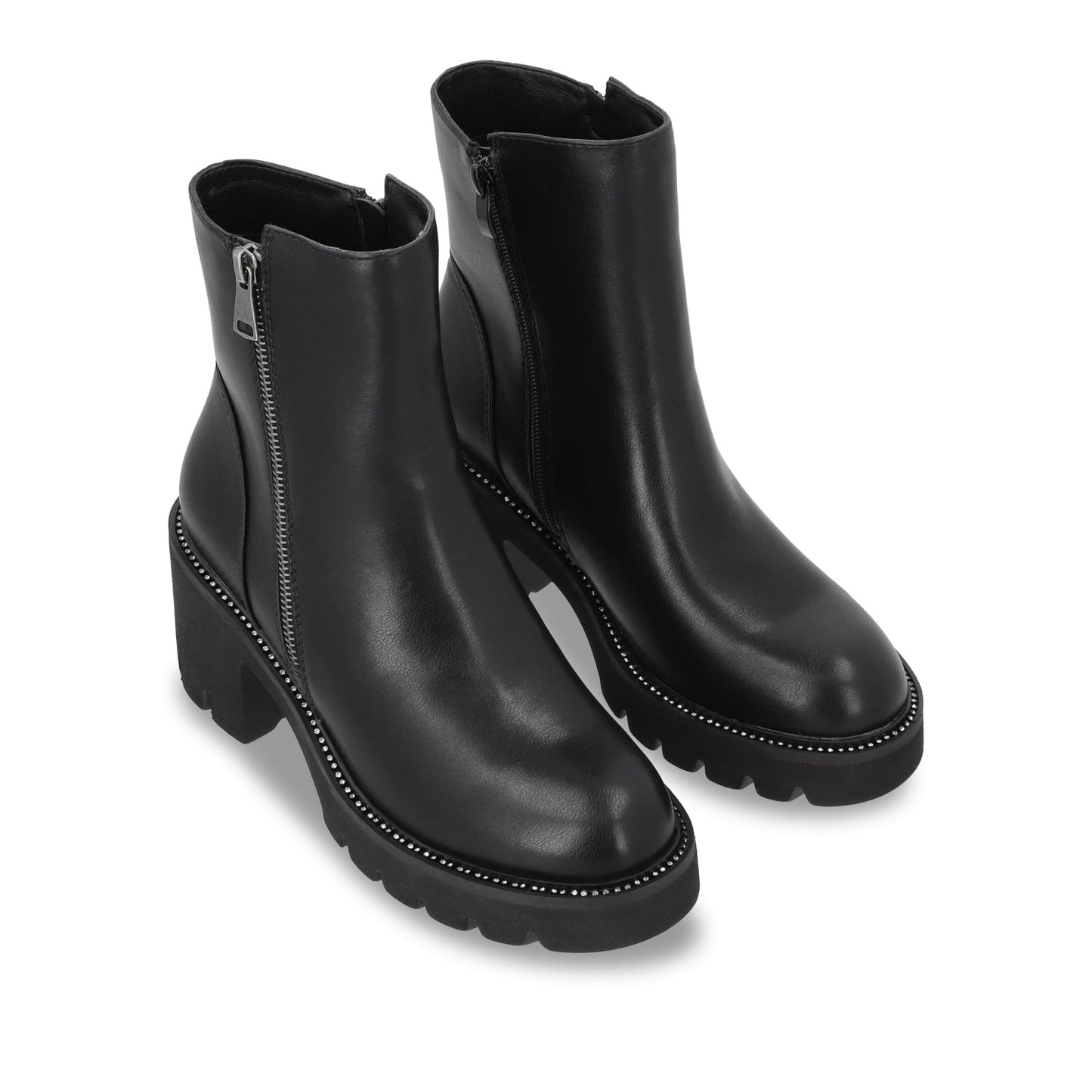 Botin Taco Negro Mujer 56020 - Gotta Mexico