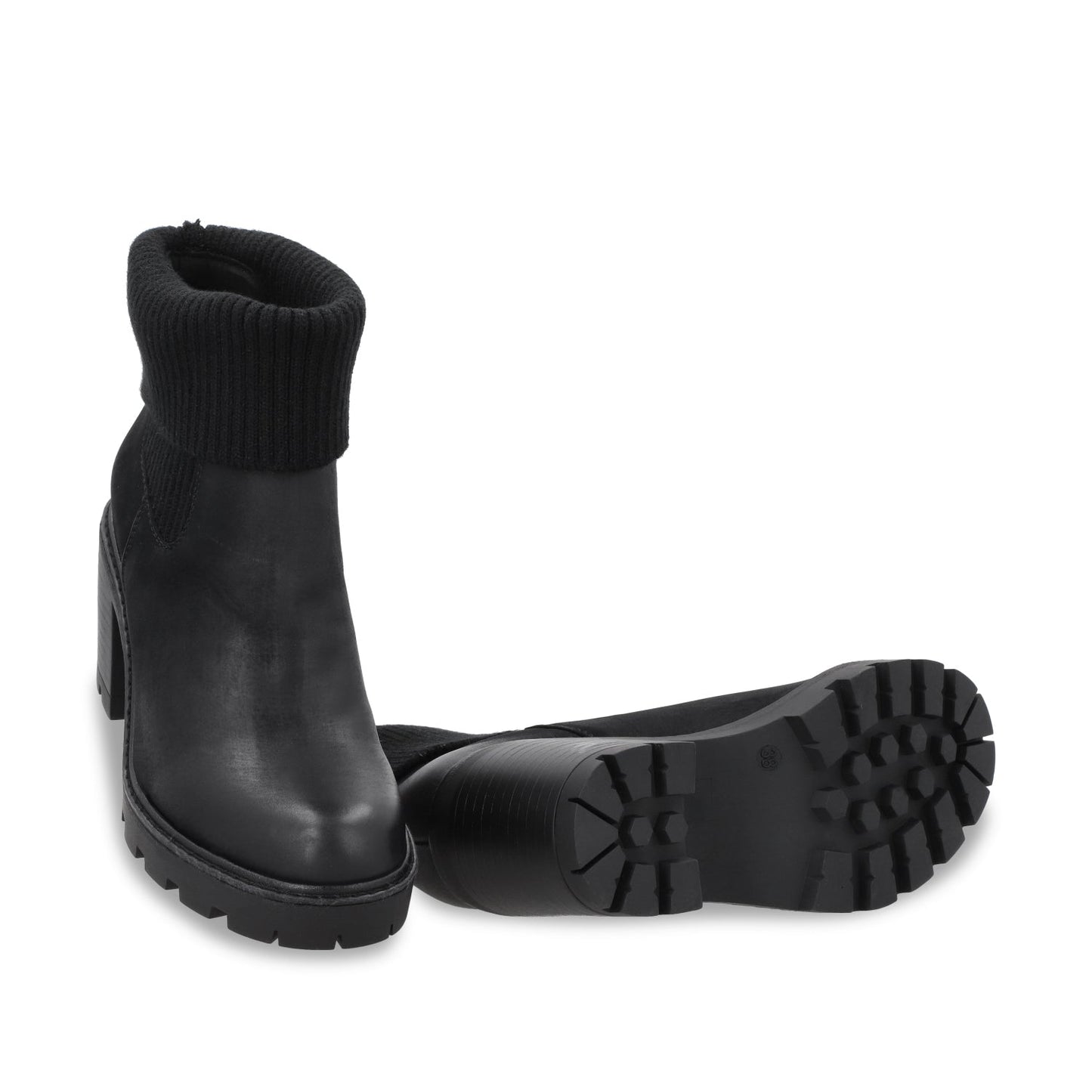 Botin Taco Negro Mujer 56050 - Gotta Mexico