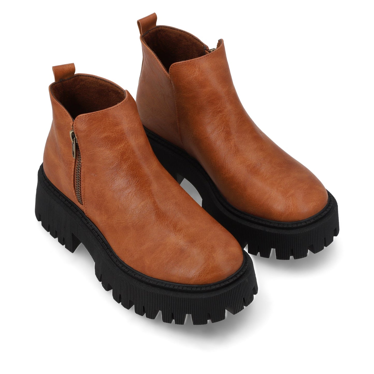Botín Tacón Camel Mujer 23505
