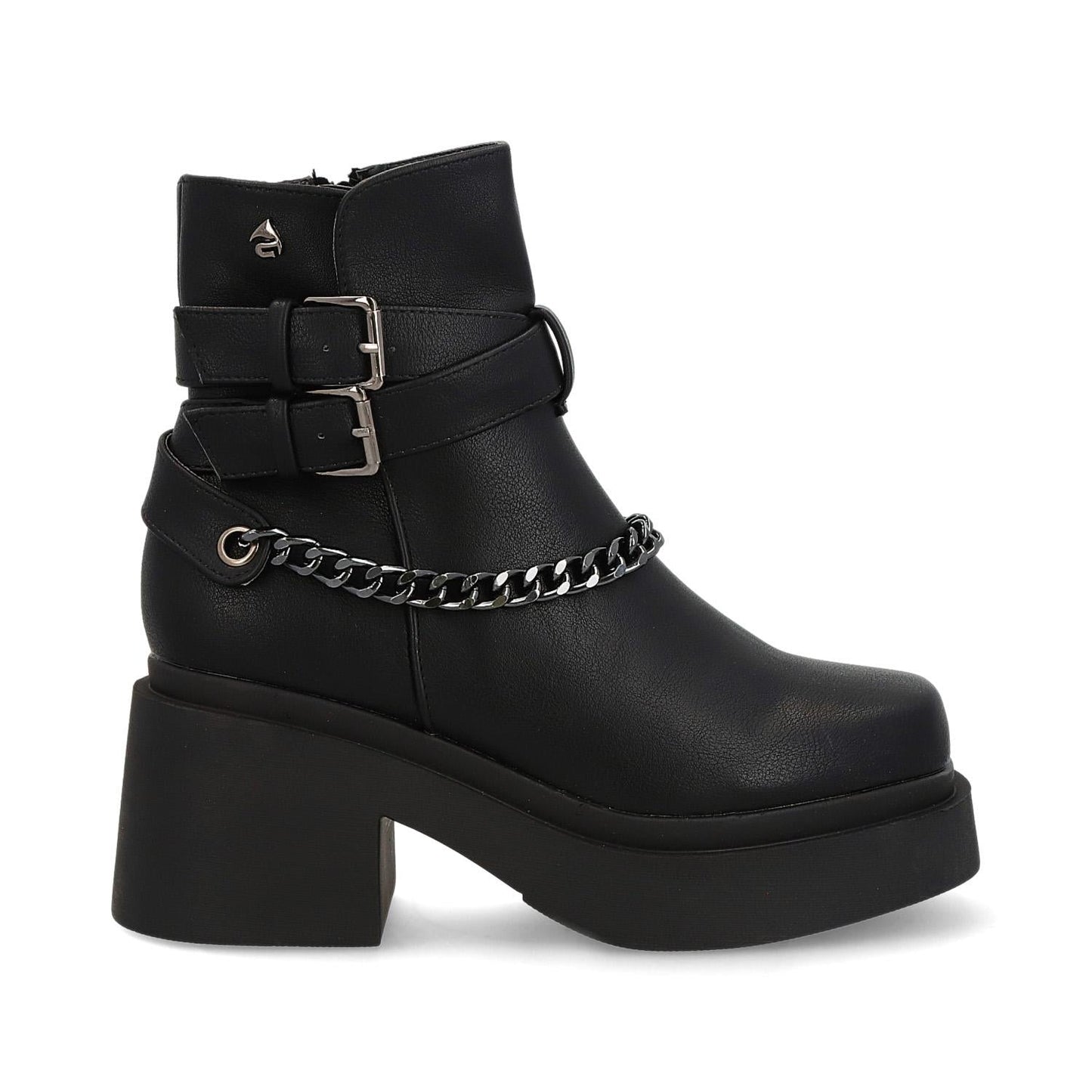 Botín Tacón Negro Mujer 25671