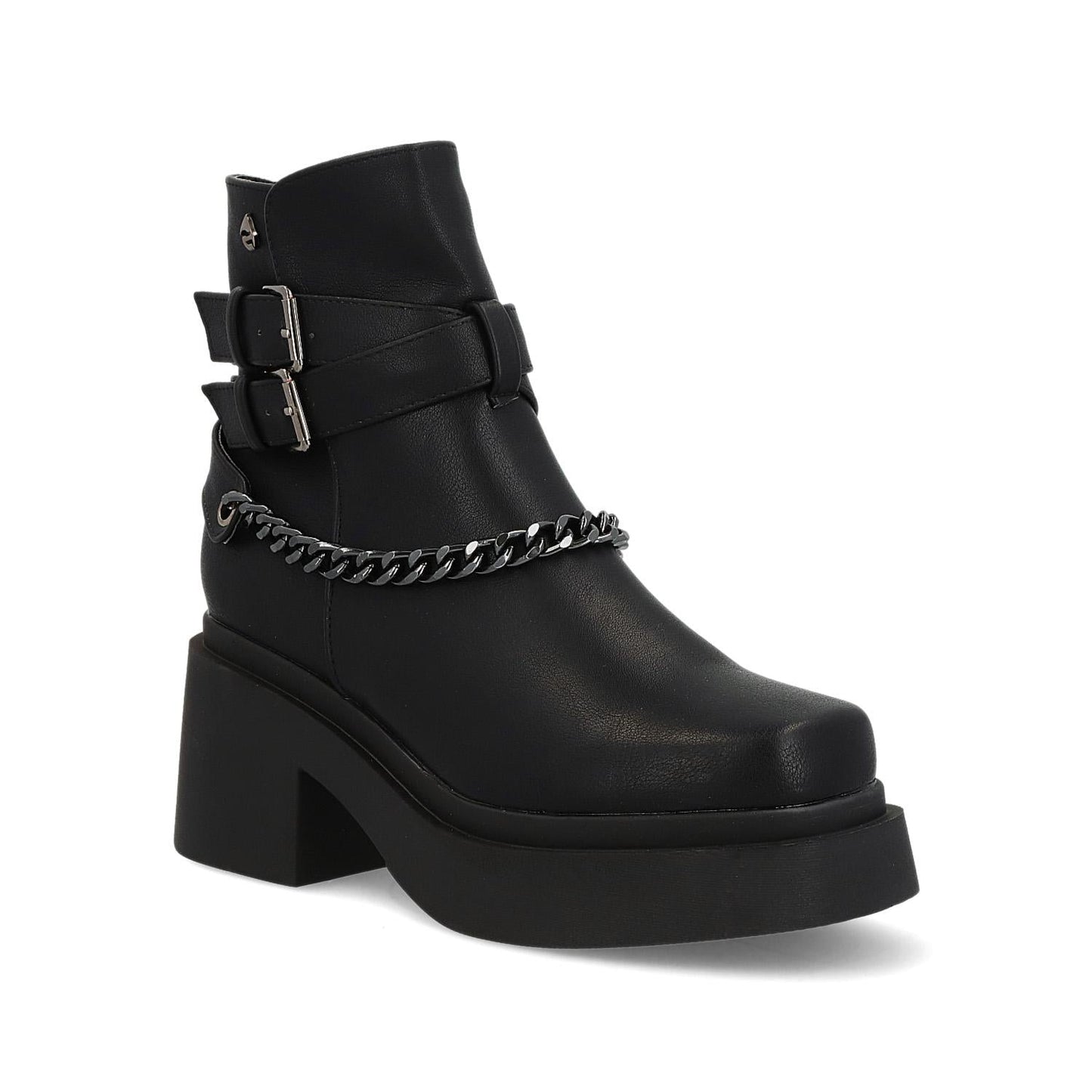 Botín Tacón Negro Mujer 25671