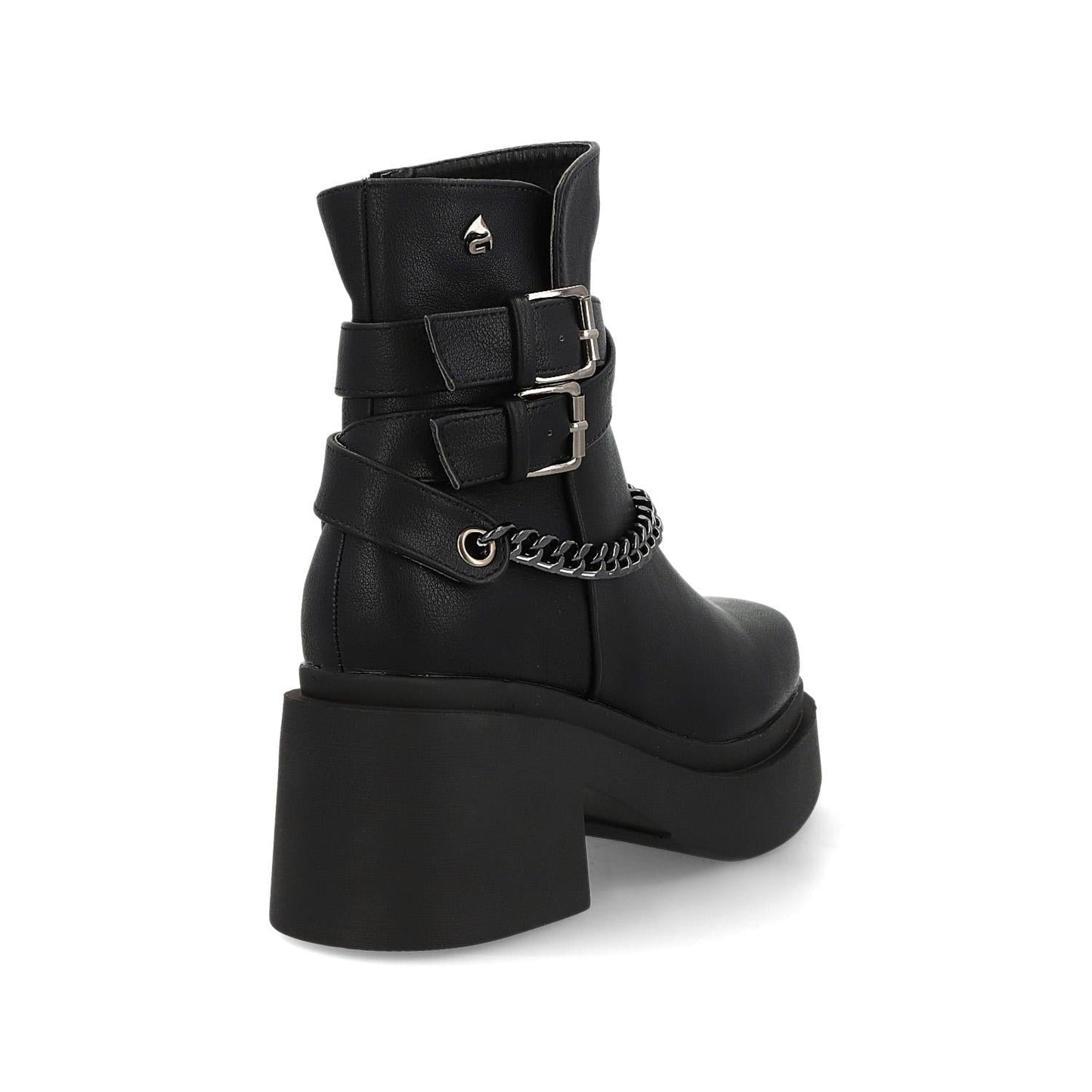Botín Tacón Negro Mujer 25671