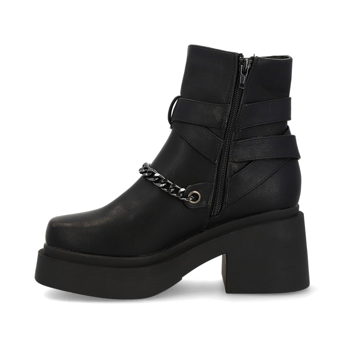 Botín Tacón Negro Mujer 25671