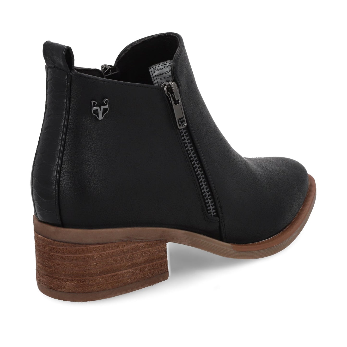 Botín Tacón Negro Mujer 43101