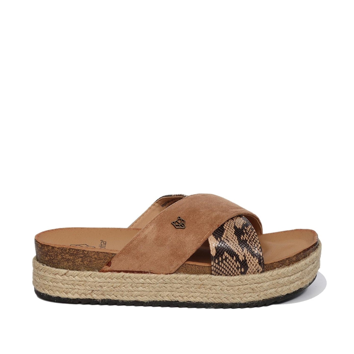 Sandalia Plataforma Animal Print Mujer 23193
