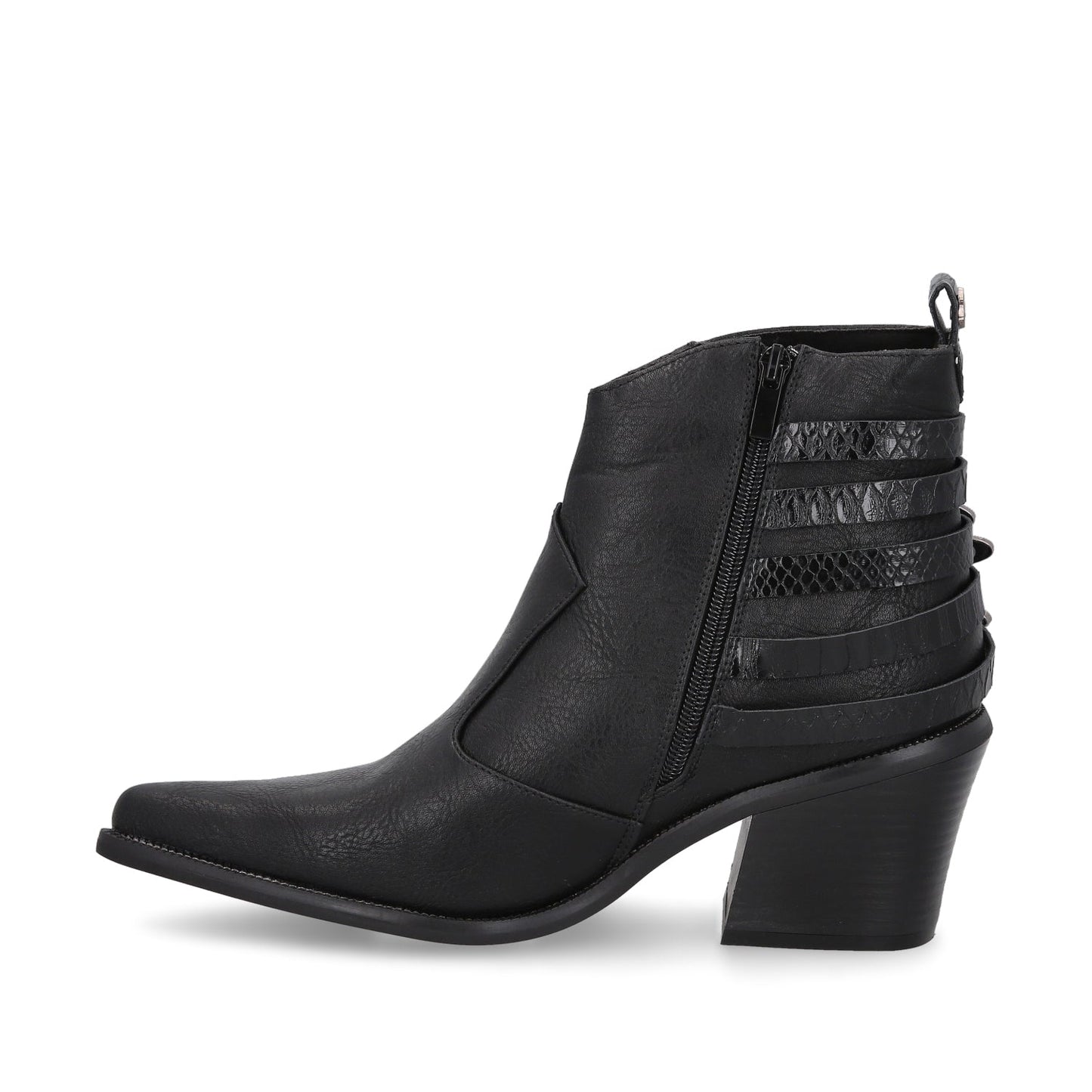 Botín Tacón Negro Mujer 33761