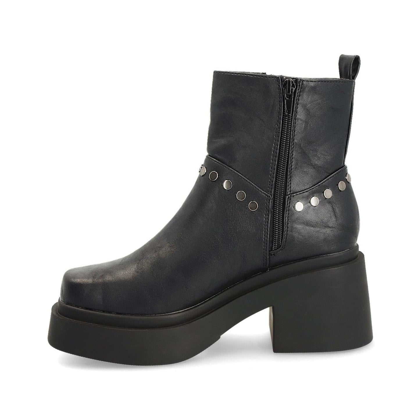Botín Tacón Negro Mujer 25670