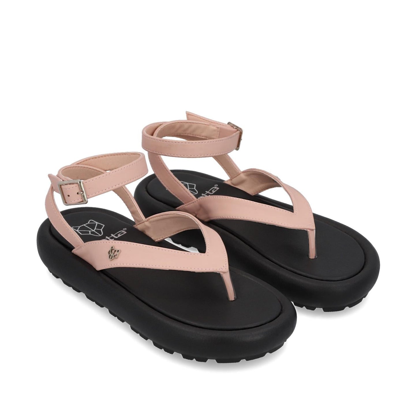Sandalia Plana Rosa Mujer 33721