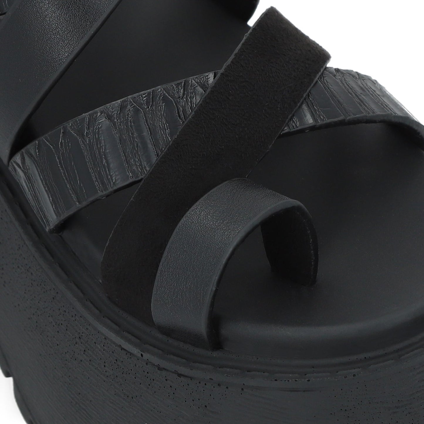 Sandalia Negra Mujer 1567A