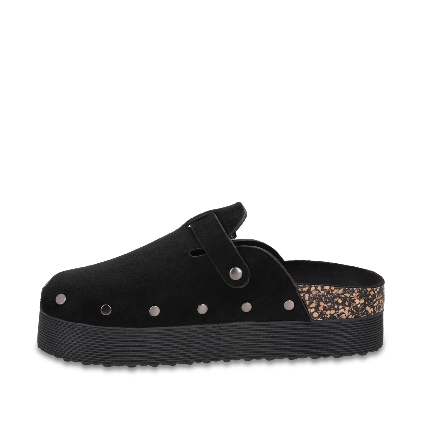 Zueco Plataforma Negro Mujer 65950
