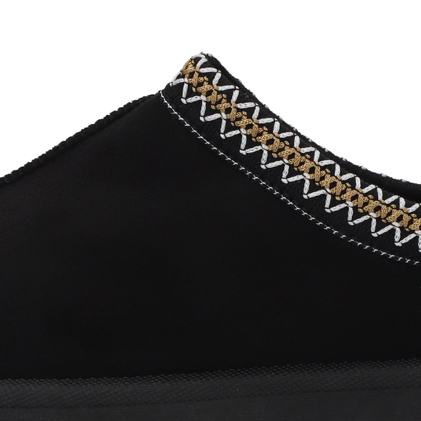 Pantufla Plataforma Negra Mujer 48112