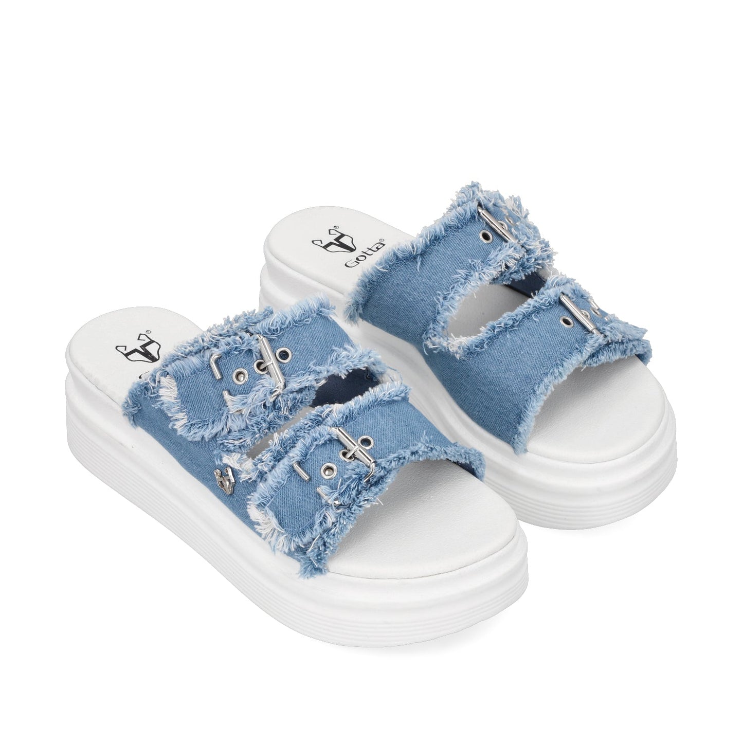 Sandalia Denim Mujer 43014