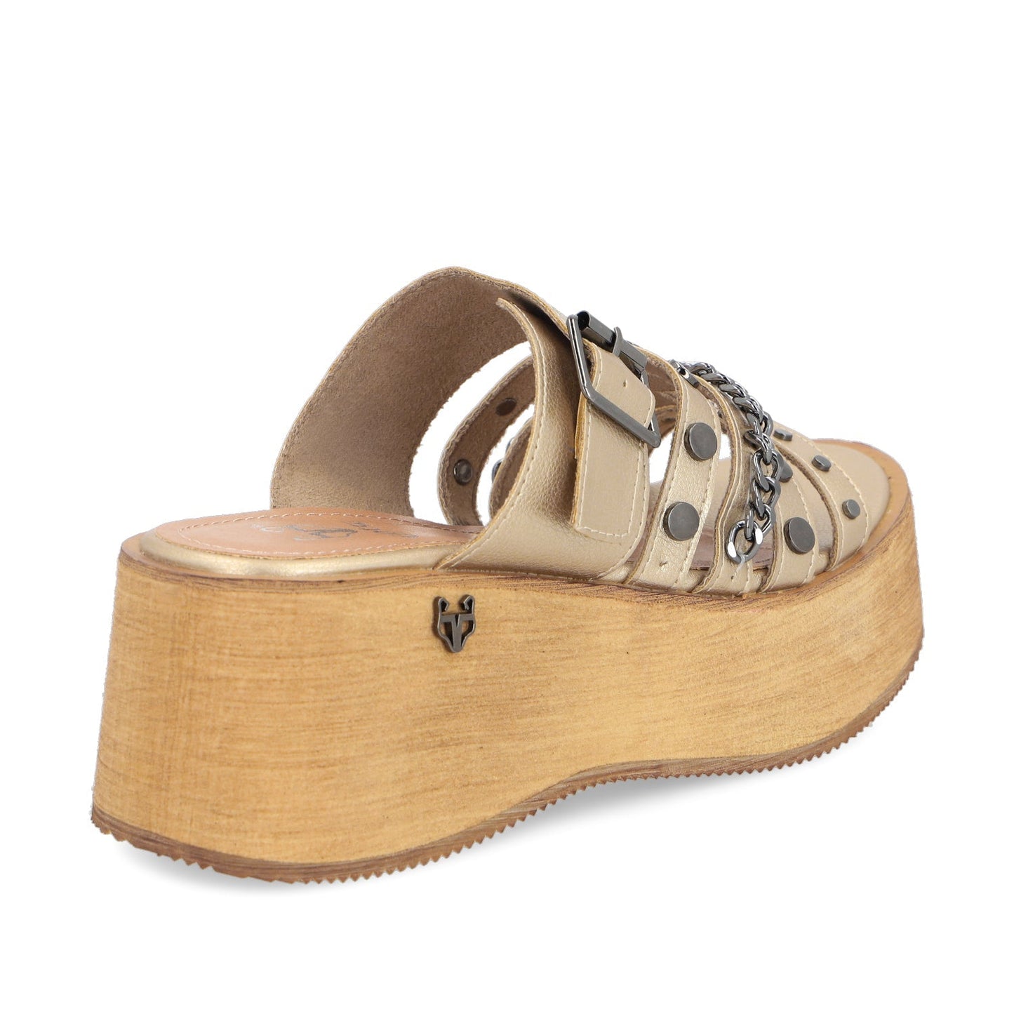 Sandalia Dorada Mujer 45841