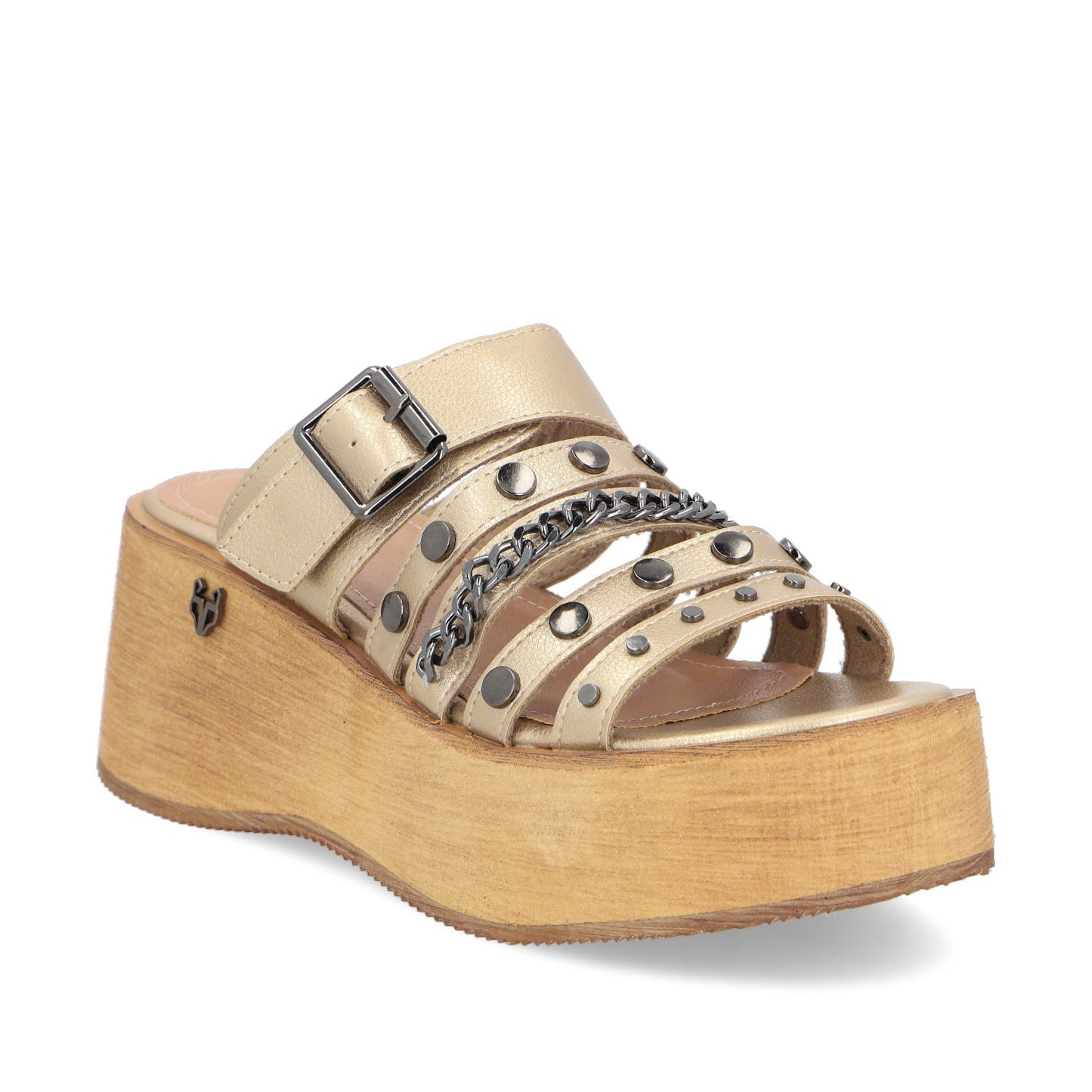Sandalia Dorada Mujer 45841