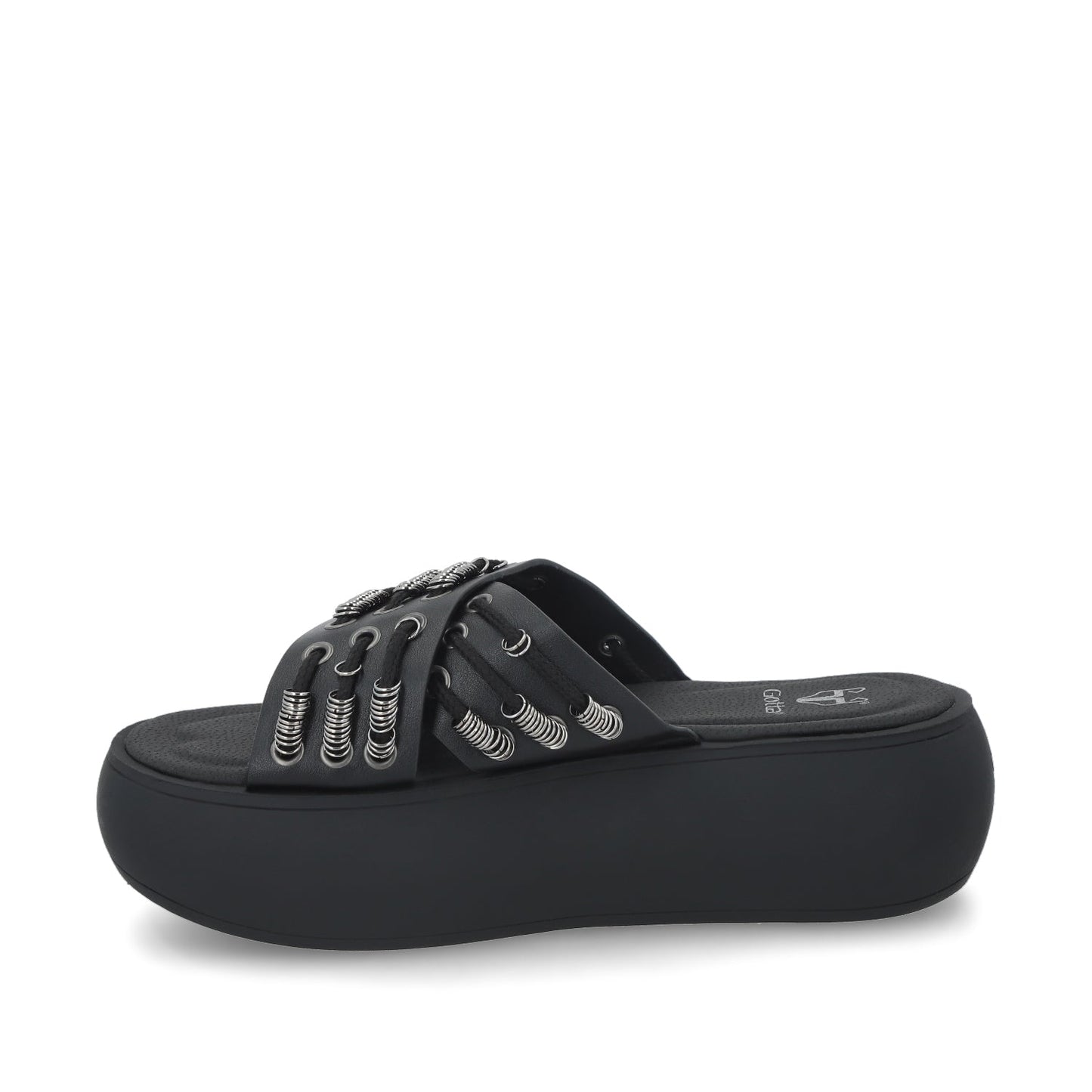 Sandalia Negra Mujer 43033