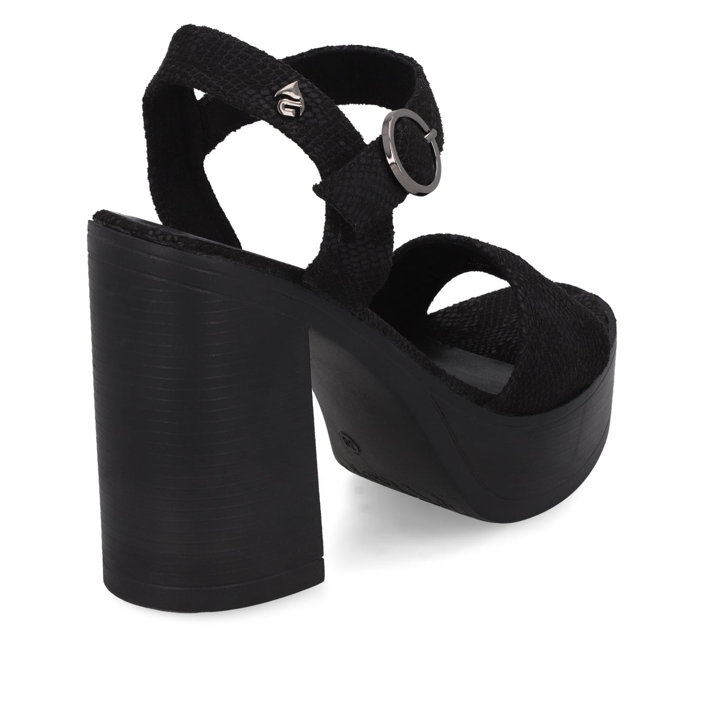 Sandalia Negra Mujer 45961