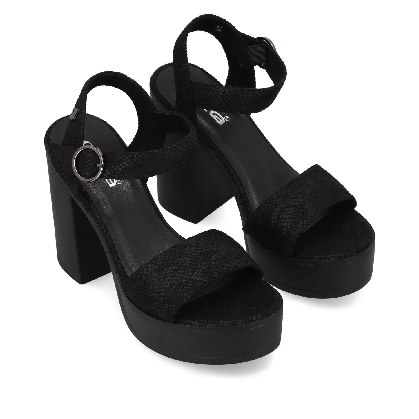 Sandalia Negra Mujer 45961