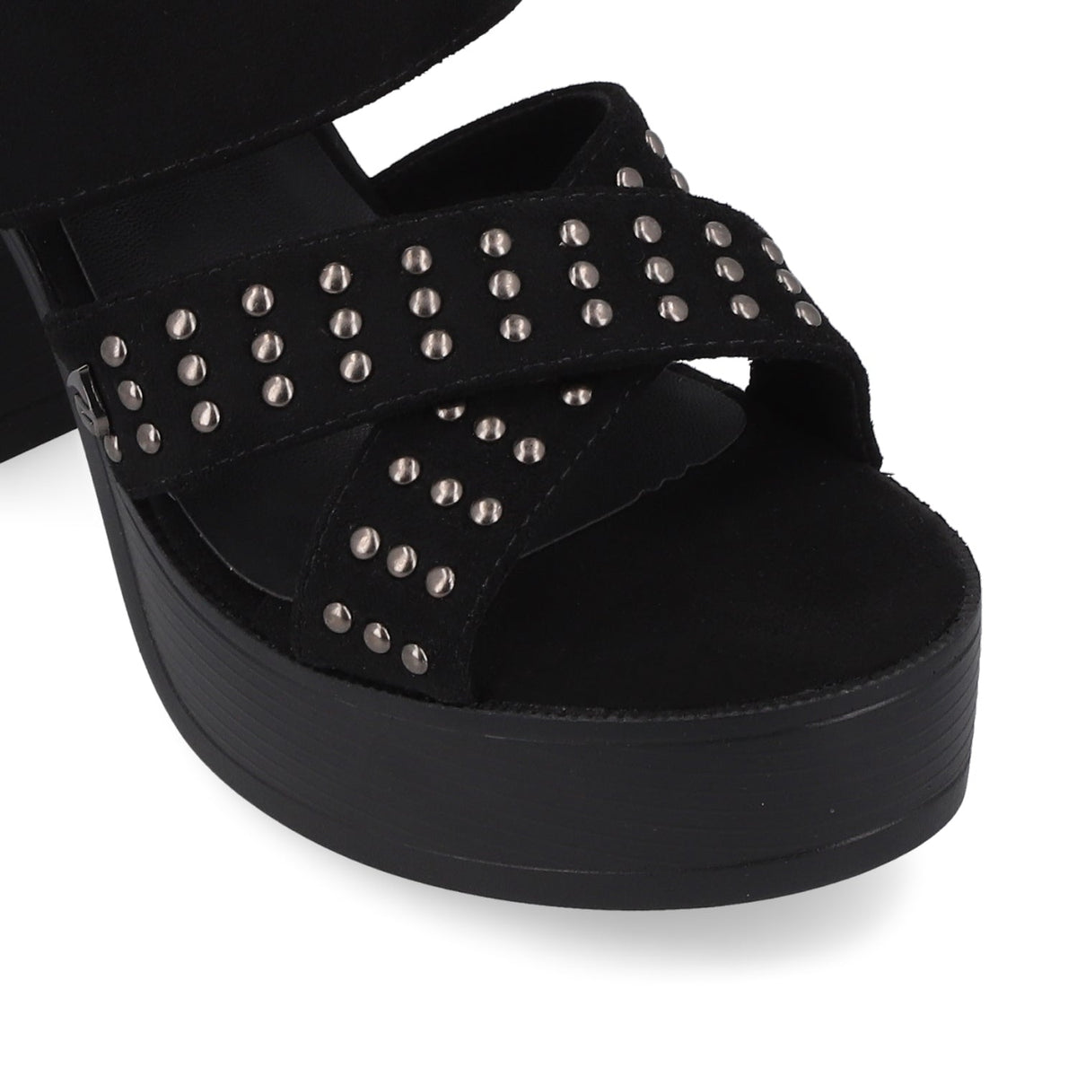 Sandalia Negra Mujer 45964