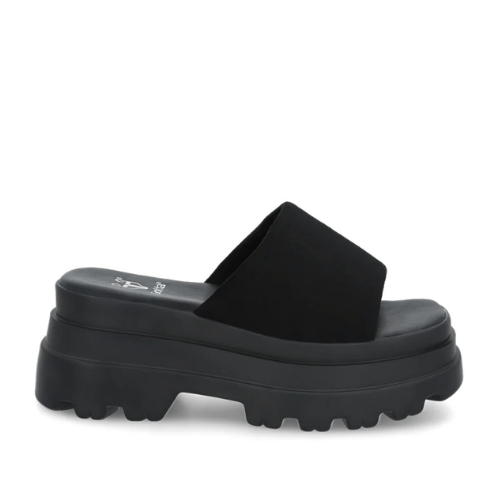 Sandalia Negra Plataforma Mujer 45731