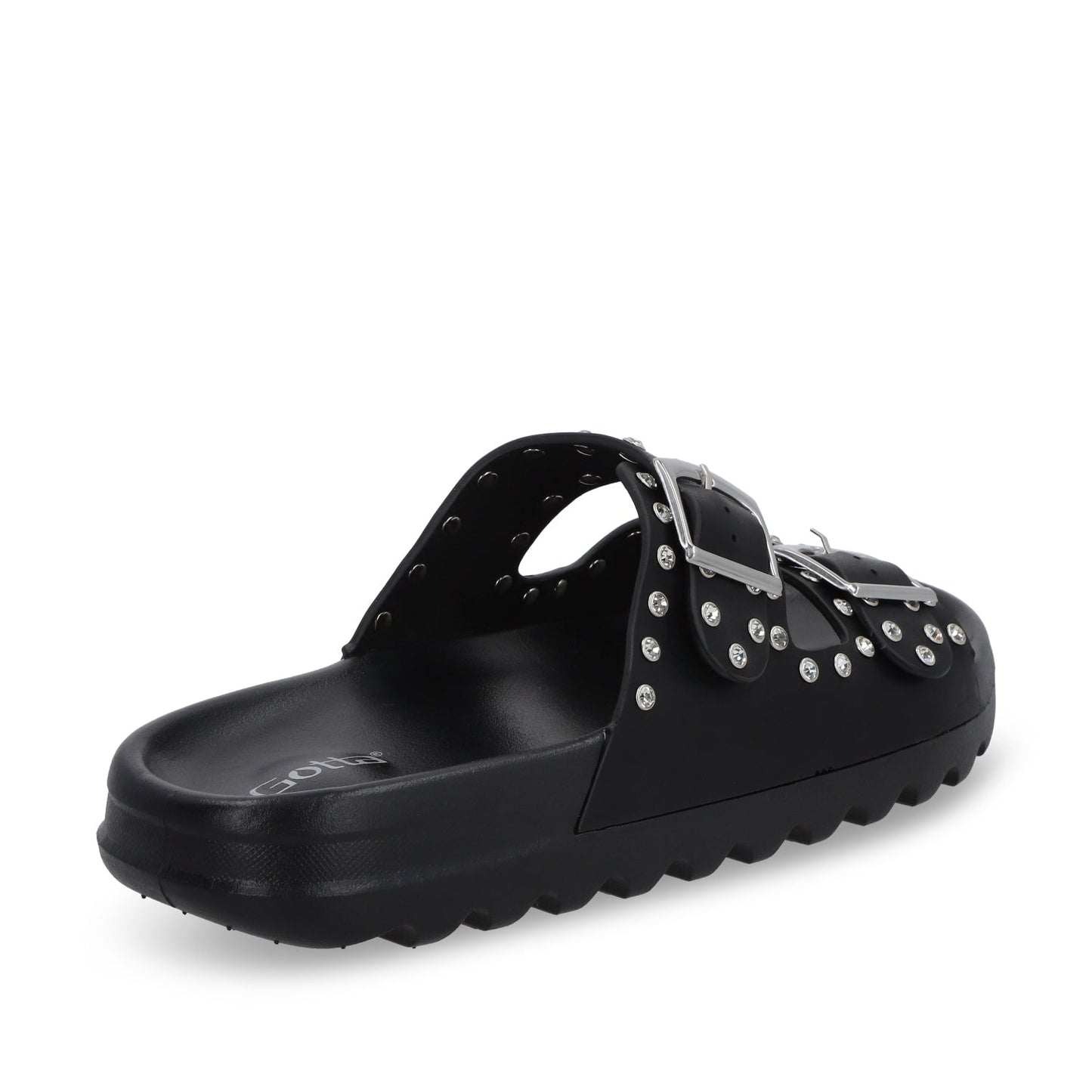Sandalia Plana Negra Mujer 52060