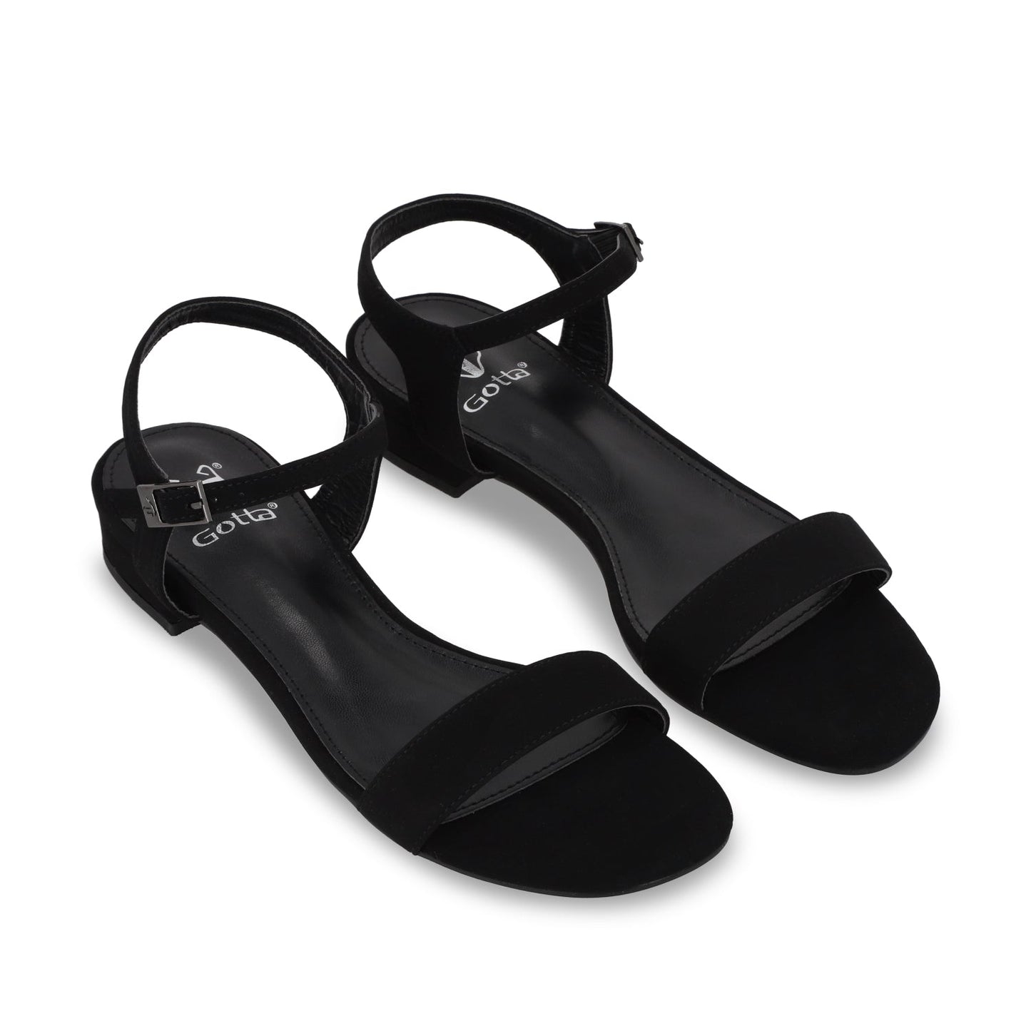 Sandalia Plana Negra Mujer 55201 - Gotta Mexico