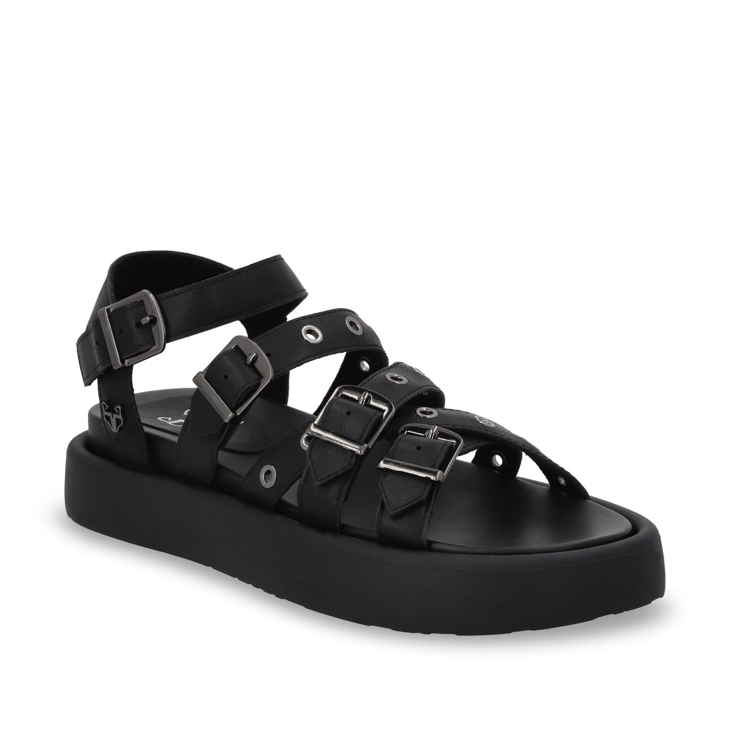 Sandalia Plana Negra Mujer 55950 - Gotta Mexico