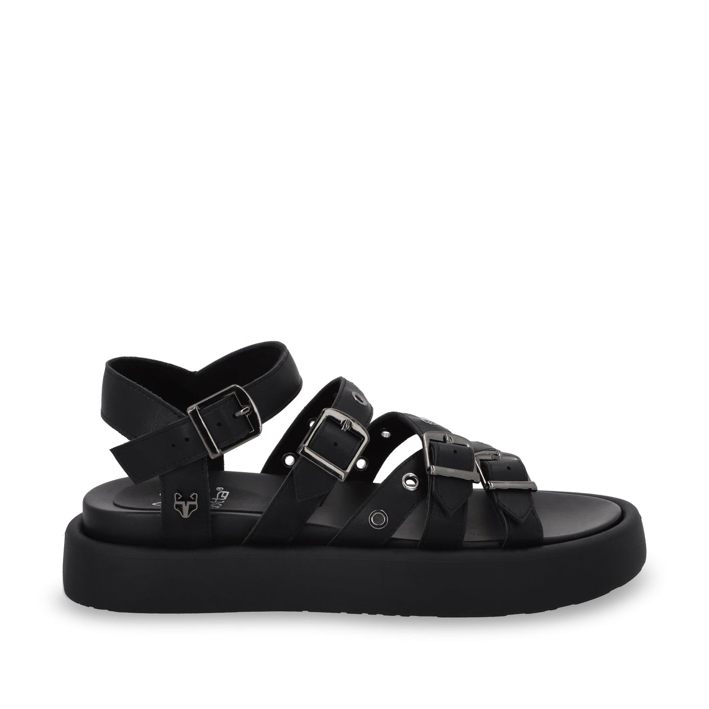 Sandalia Plana Negra Mujer 55950 - Gotta Mexico