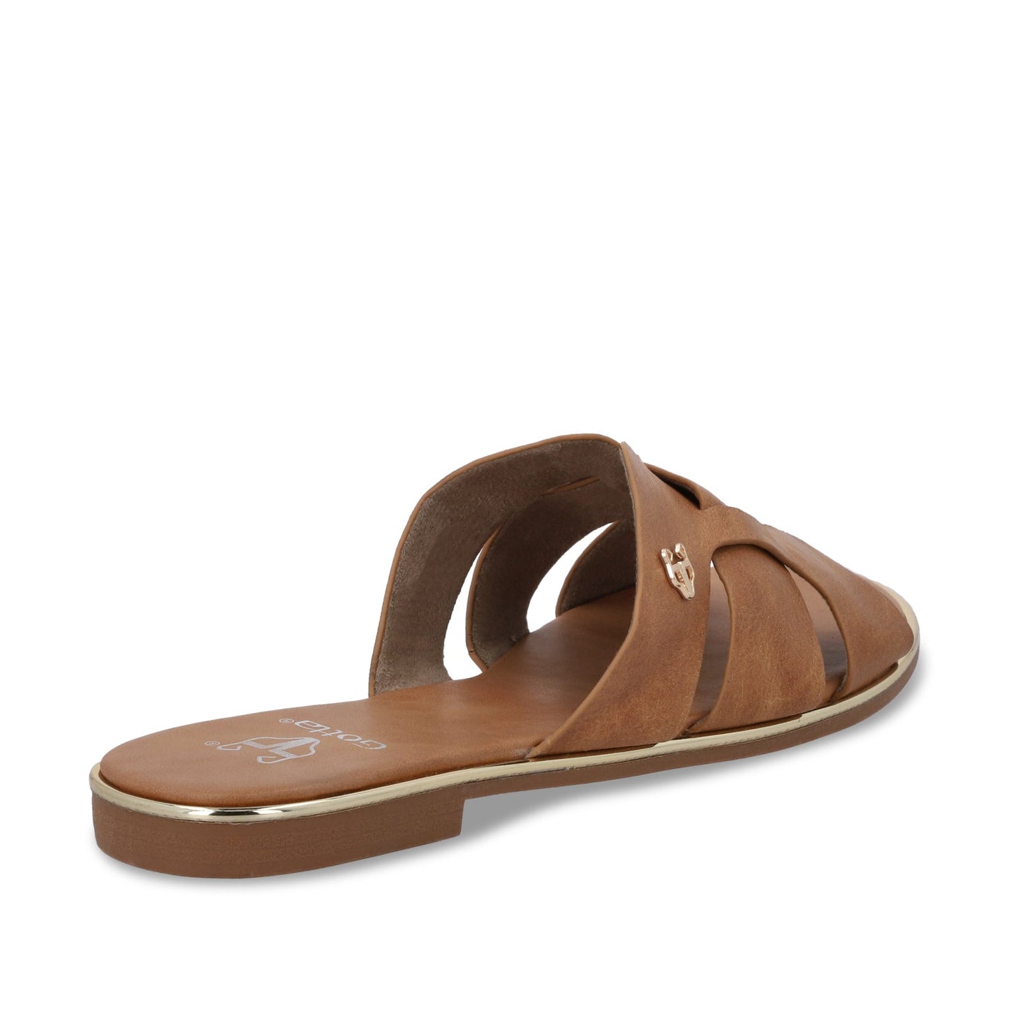 Sandalia Plano Camel Mujer 55210 - Gotta Mexico