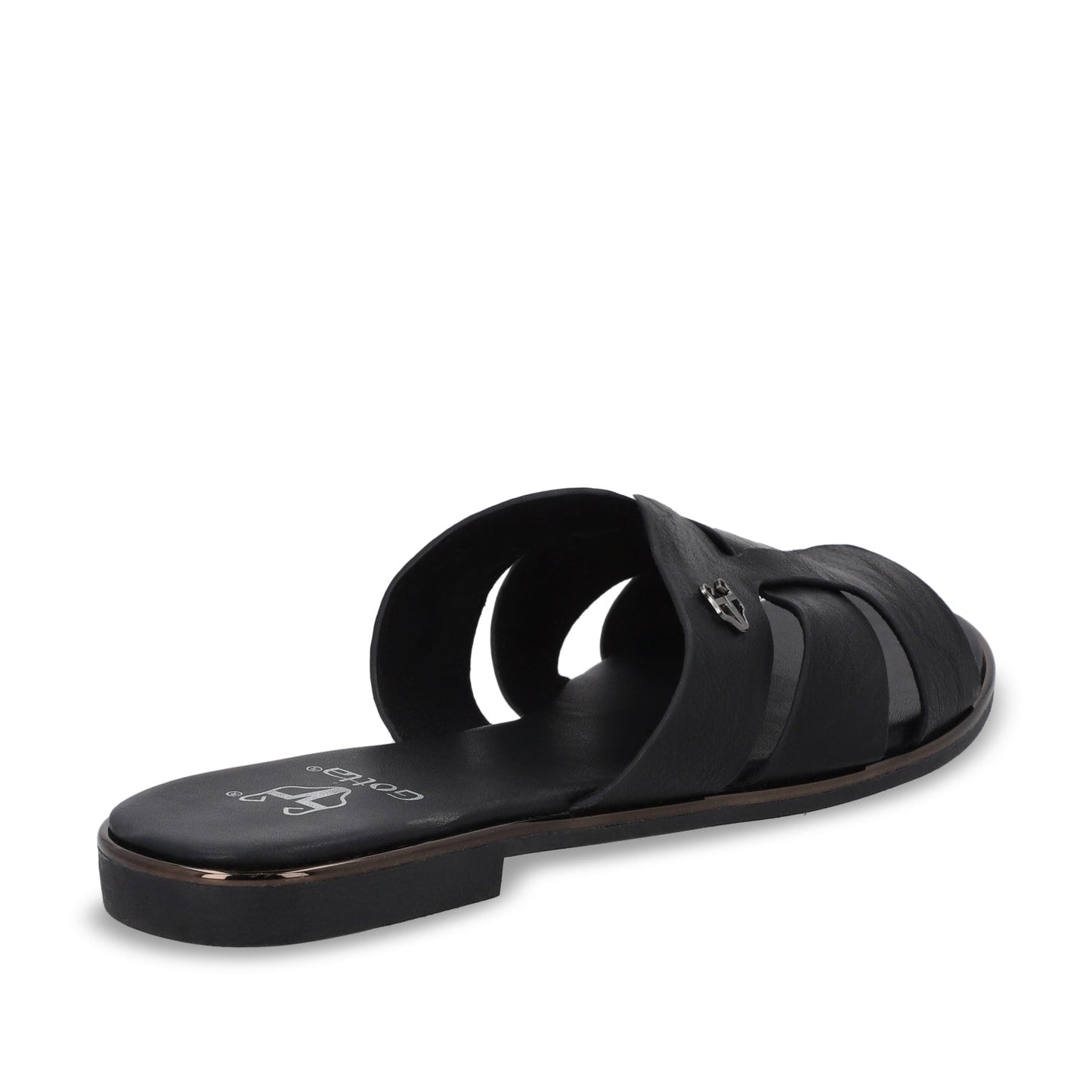 Sandalia Plano Negro Mujer 55210 - Gotta Mexico