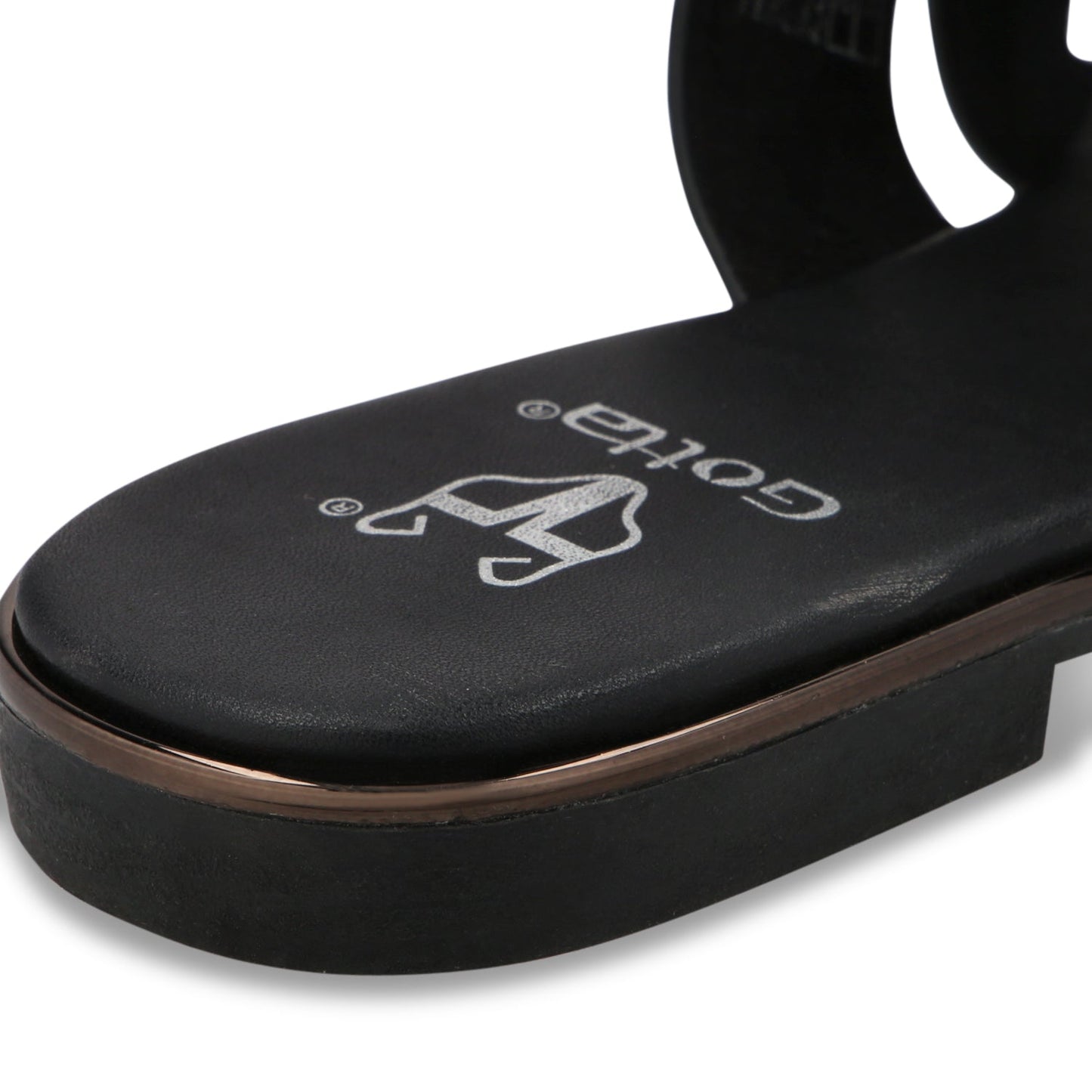 Sandalia Plano Negro Mujer 55210 - Gotta Mexico