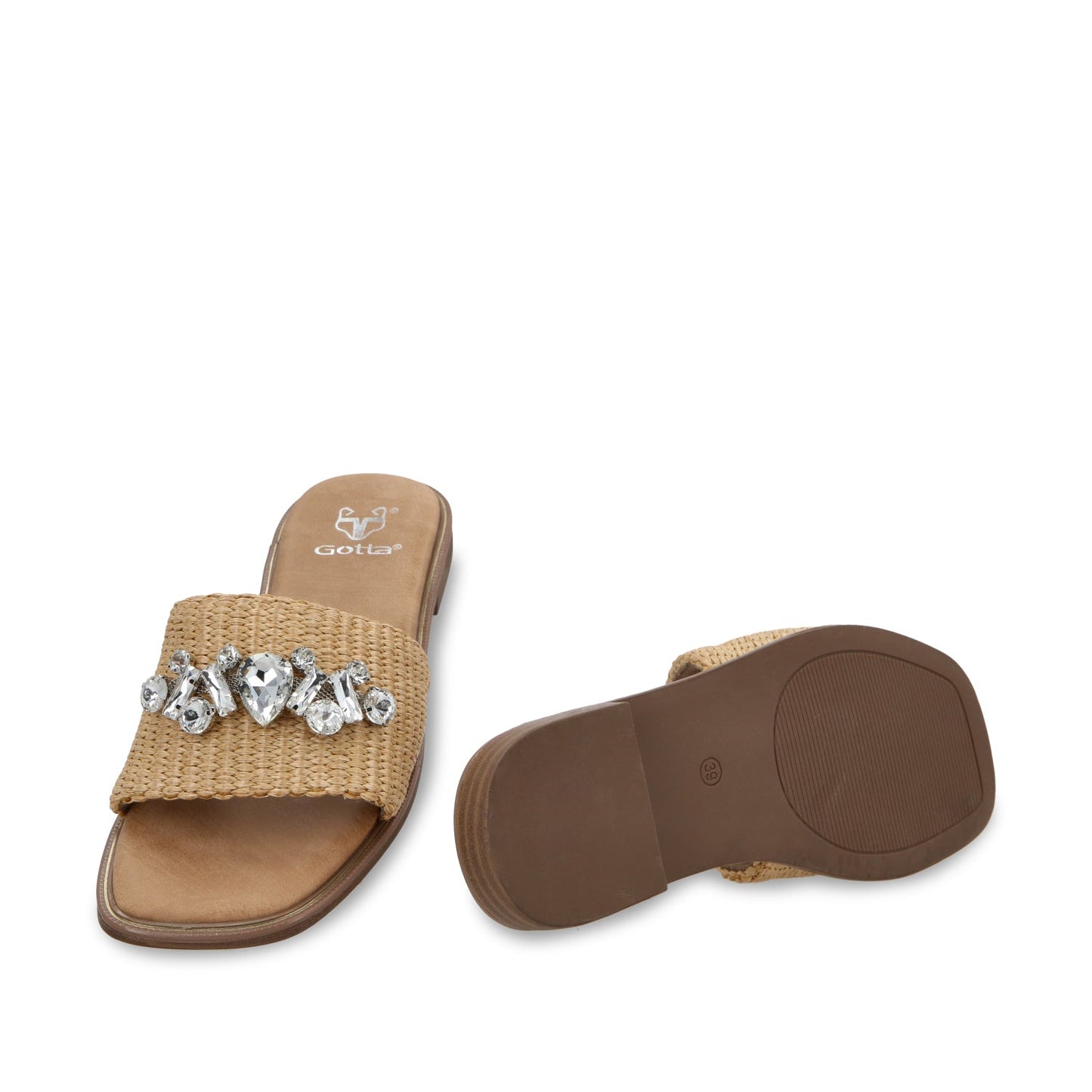 Sandalia Plano Rafia Mujer 55220 - Gotta Mexico