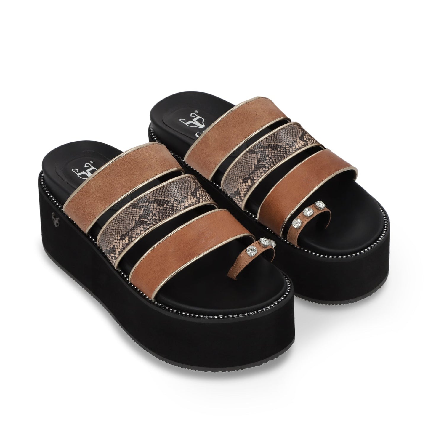 Sandalia Plataforma Beige Mujer 15662 - Gotta Mexico