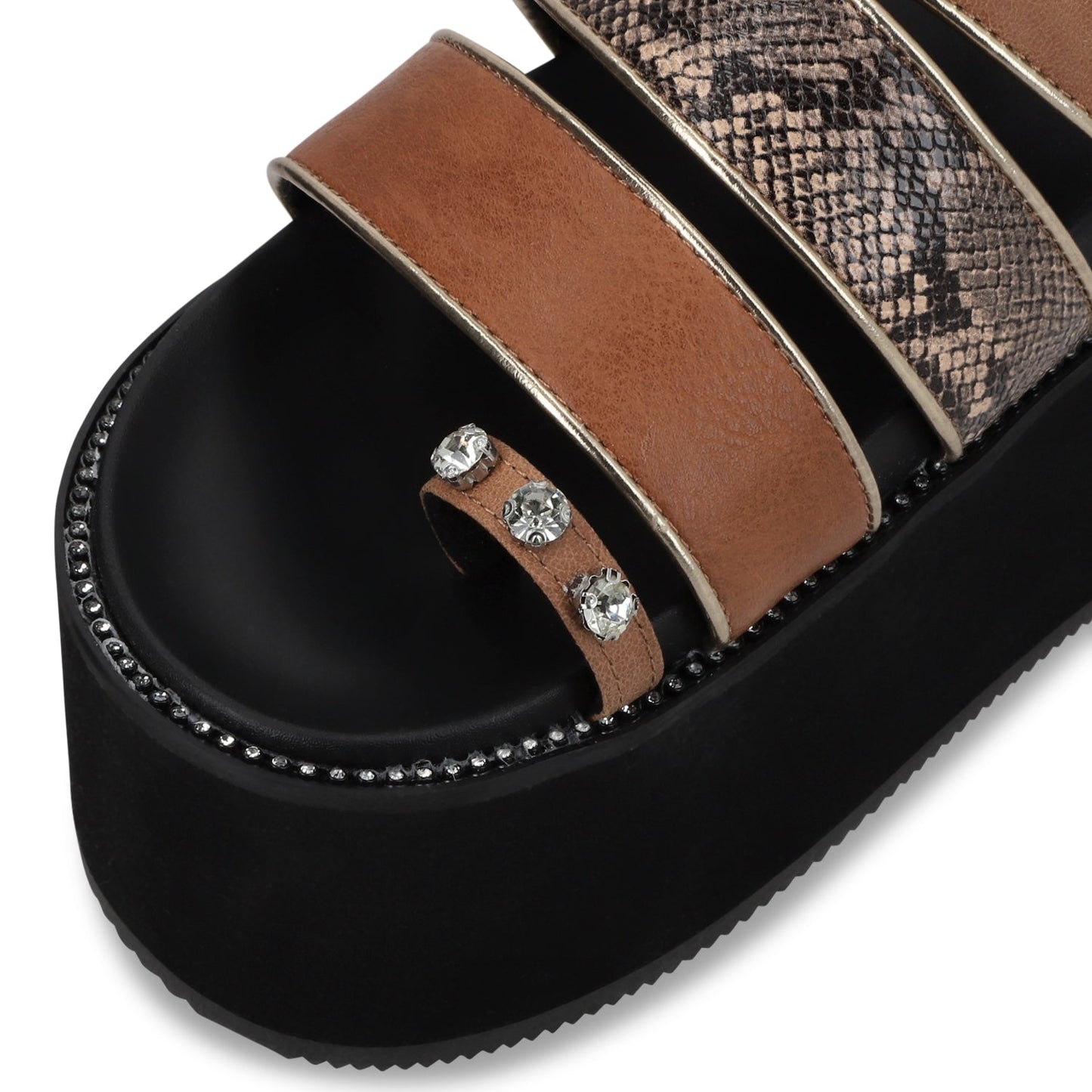Sandalia Plataforma Beige Mujer 15662 - Gotta Mexico