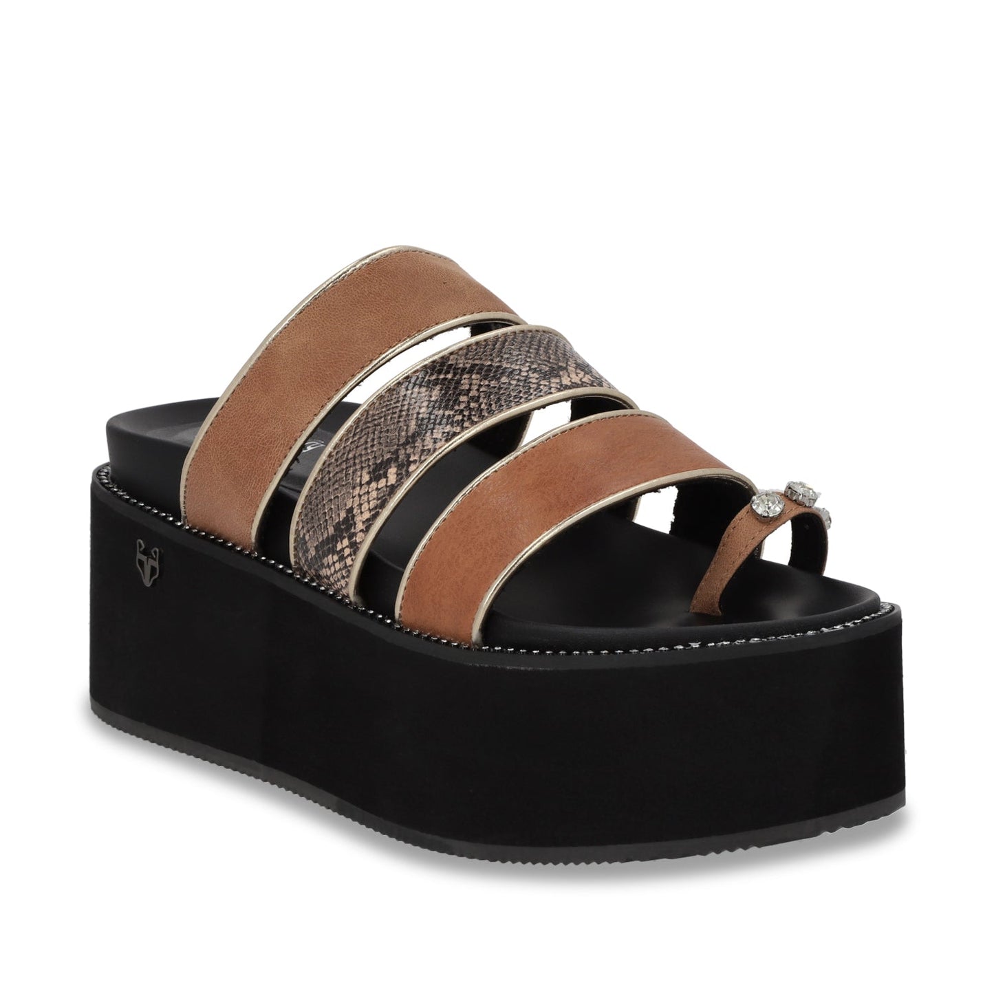 Sandalia Plataforma Beige Mujer 15662 - Gotta Mexico