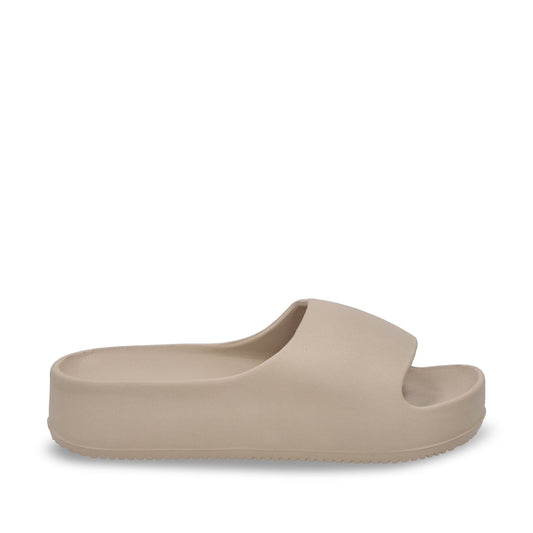 Sandalia Plataforma Beige Mujer 52070