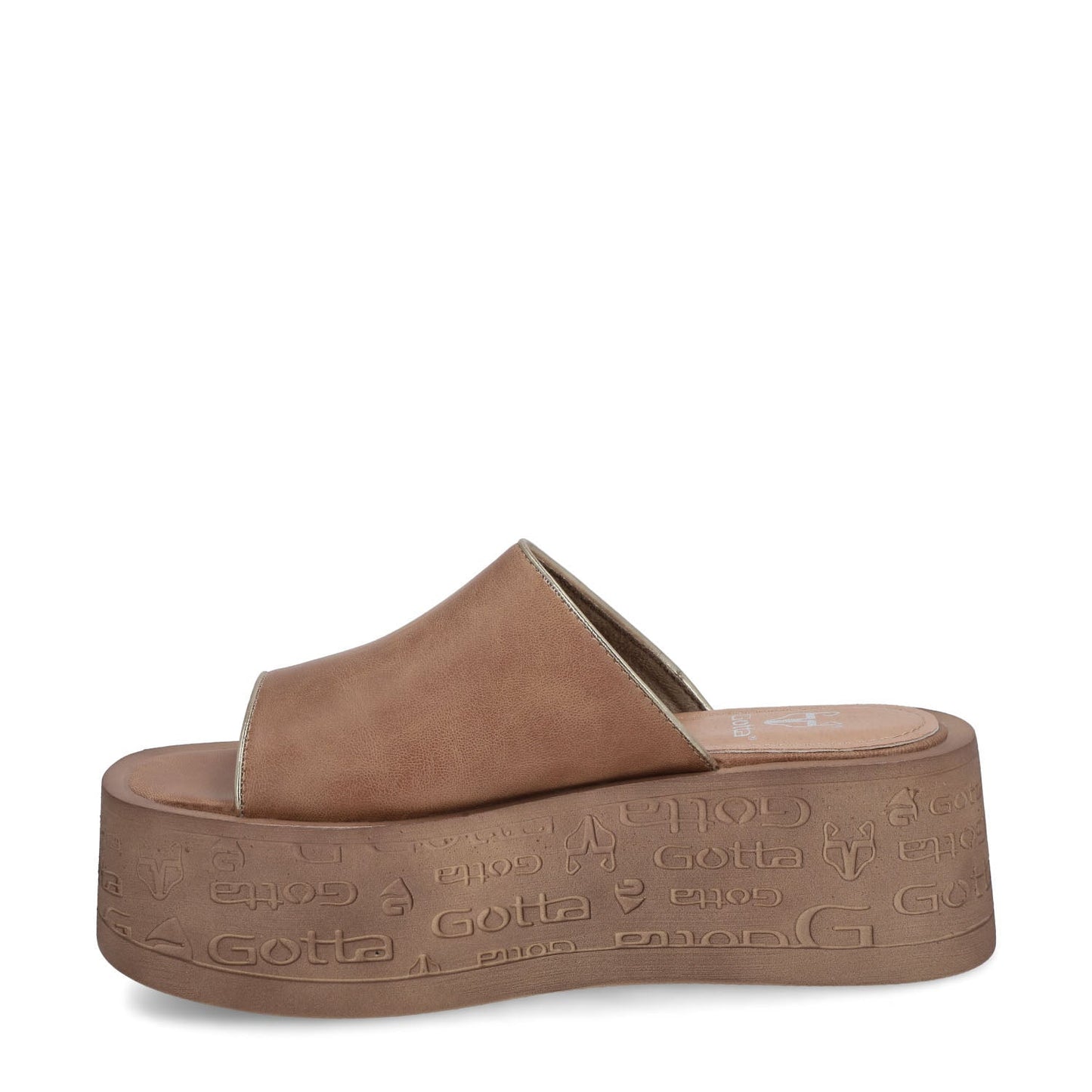 Sandalia Plataforma Beige Mujer 55930 - Gotta Mexico