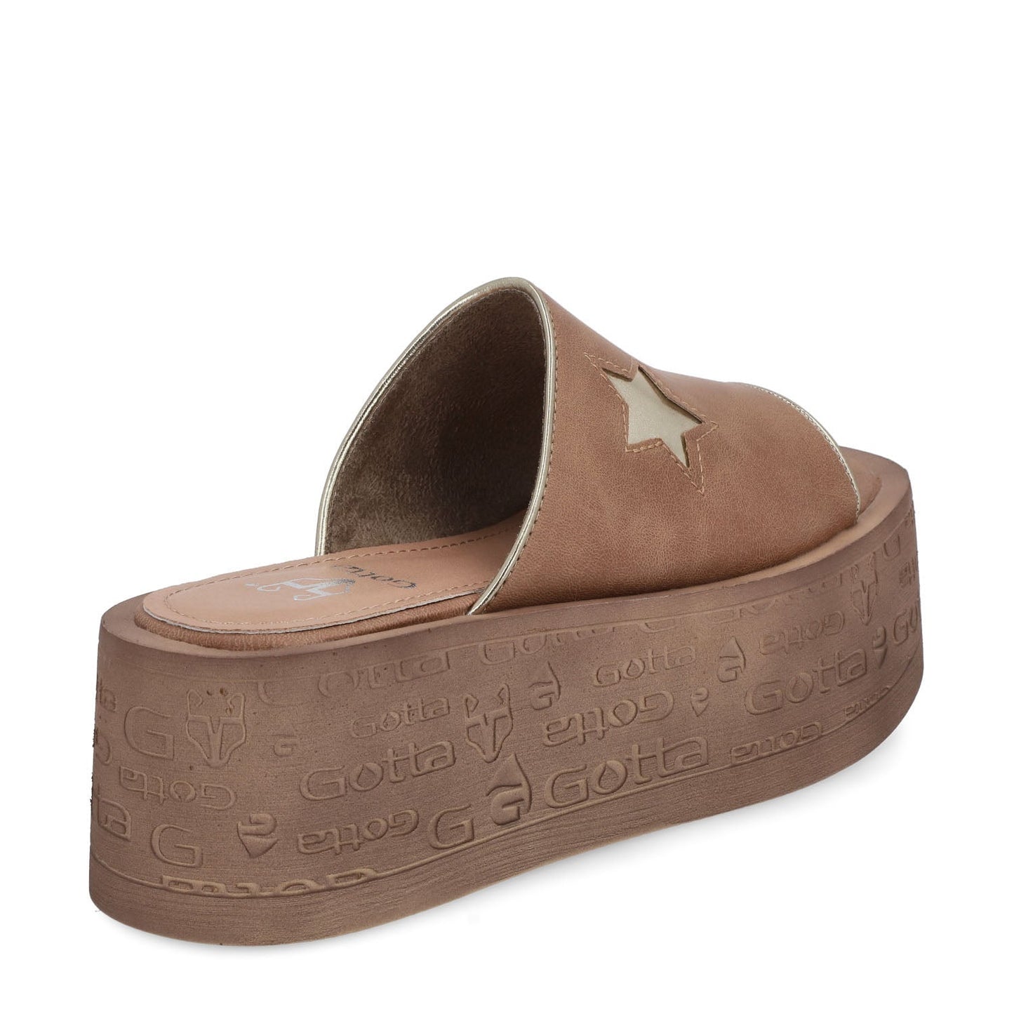 Sandalia Plataforma Beige Mujer 55930 - Gotta Mexico