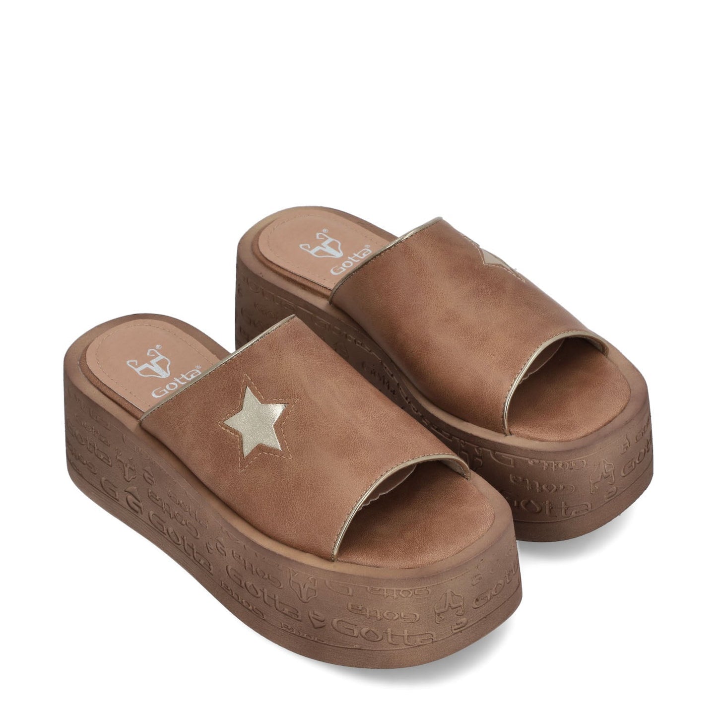 Sandalia Plataforma Beige Mujer 55930 - Gotta Mexico