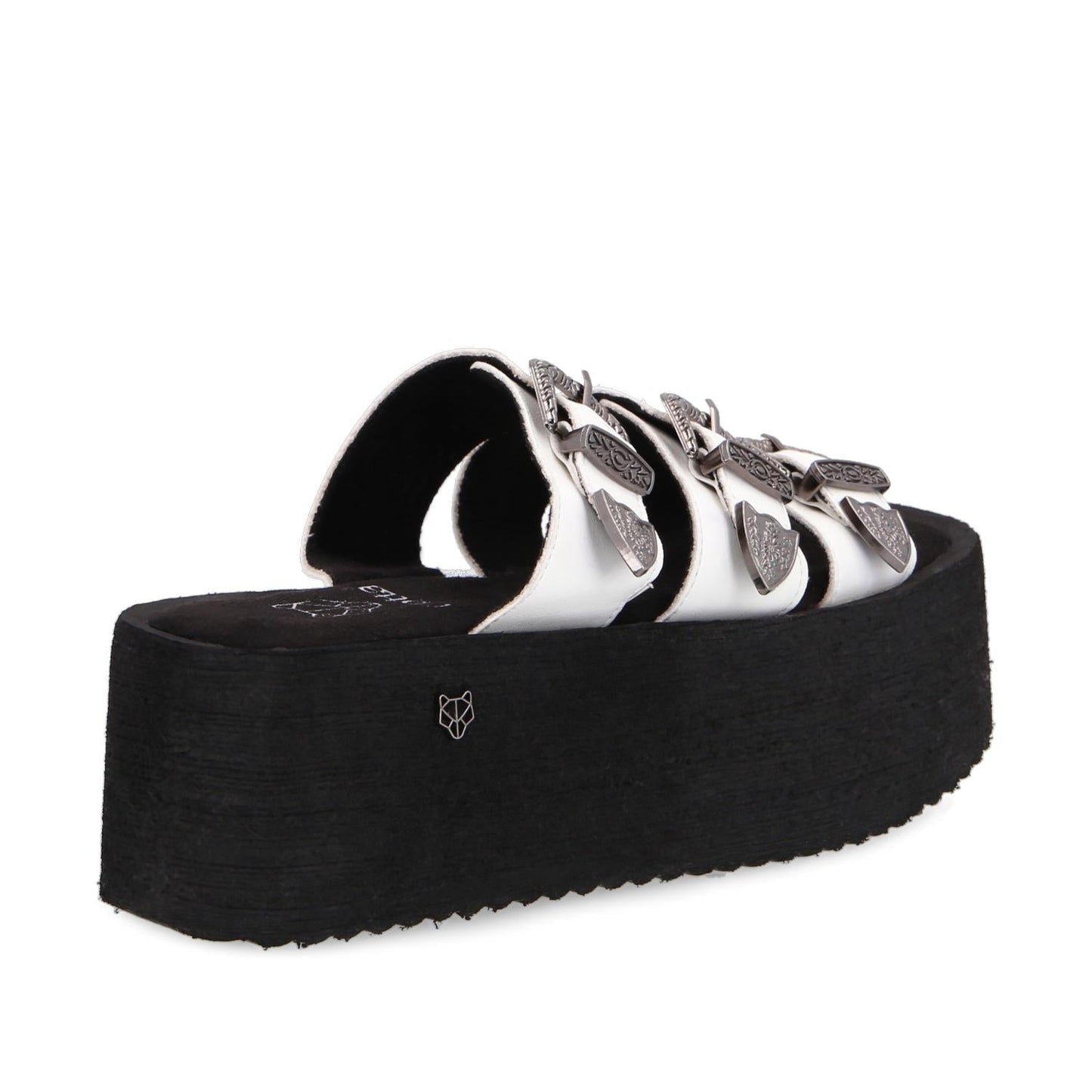 Sandalia Plataforma Blanca Mujer 35251