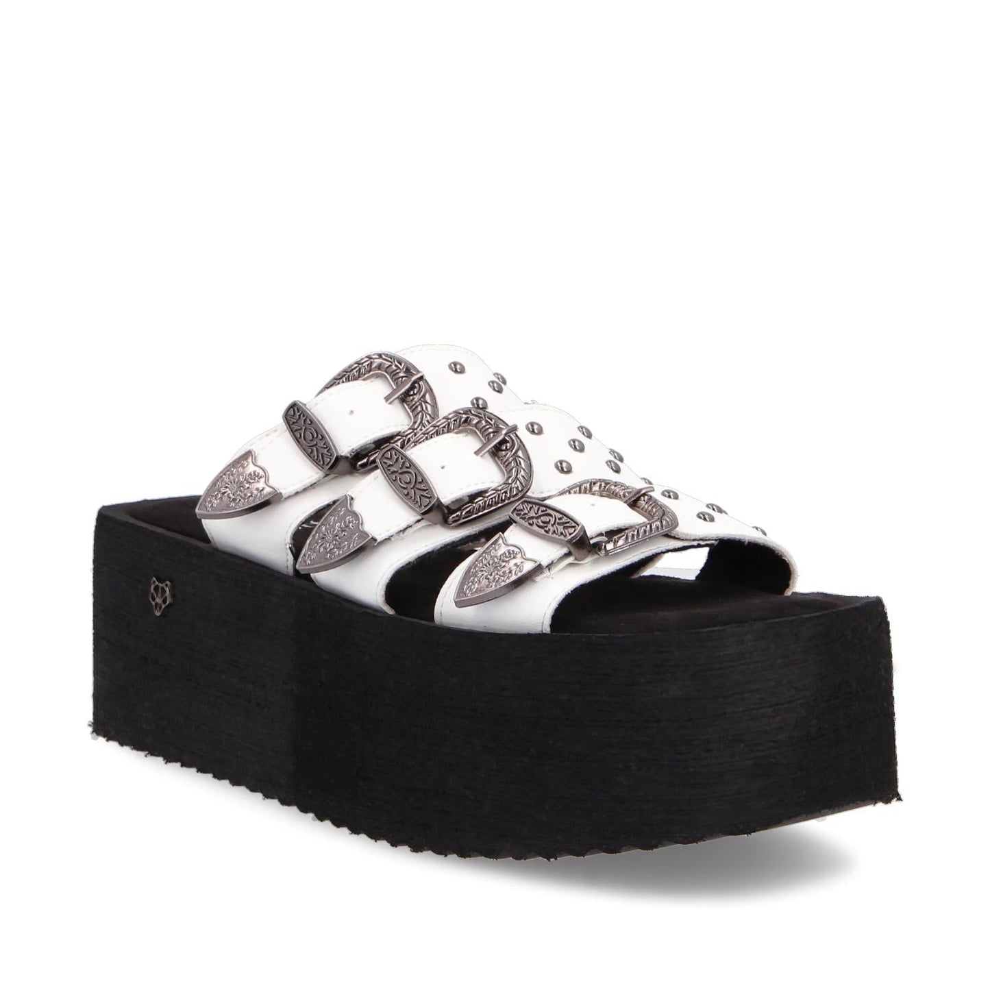 Sandalia Plataforma Blanca Mujer 35251
