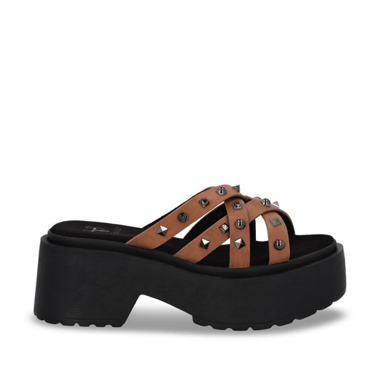 Sandalia Plataforma Café Mujer 45984