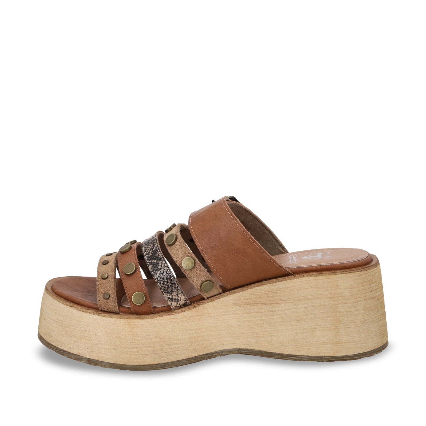 Sandalia Plataforma Camel Mujer 45841
