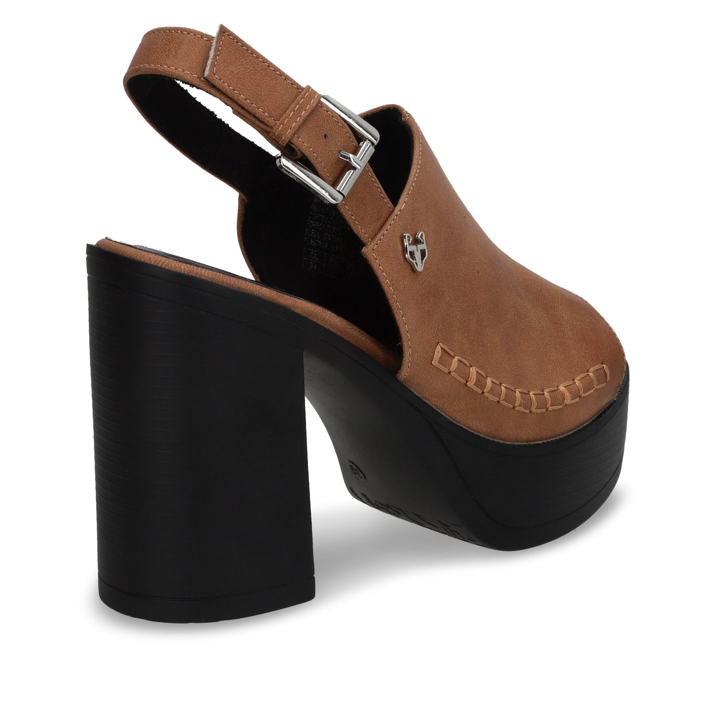 Sandalia Plataforma Camel Mujer 45962