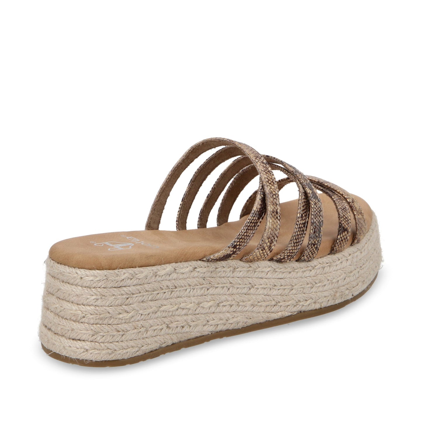 Sandalia Plataforma Dorada Mujer 55972
